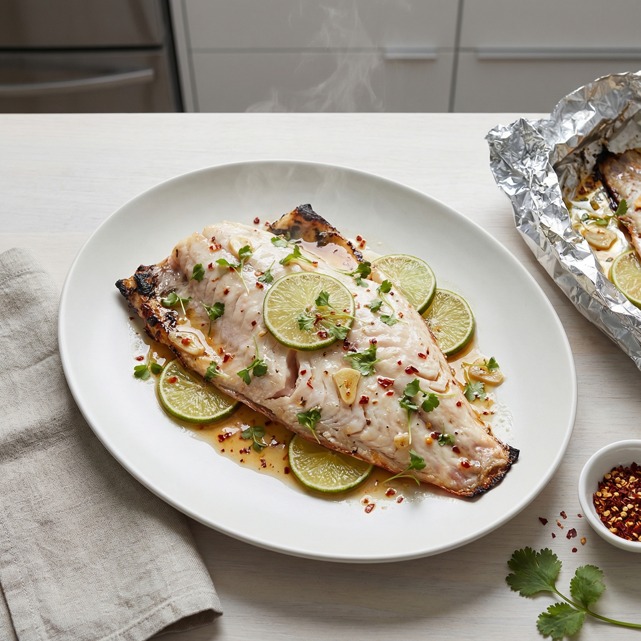 Bright and Spiced Red Snapper