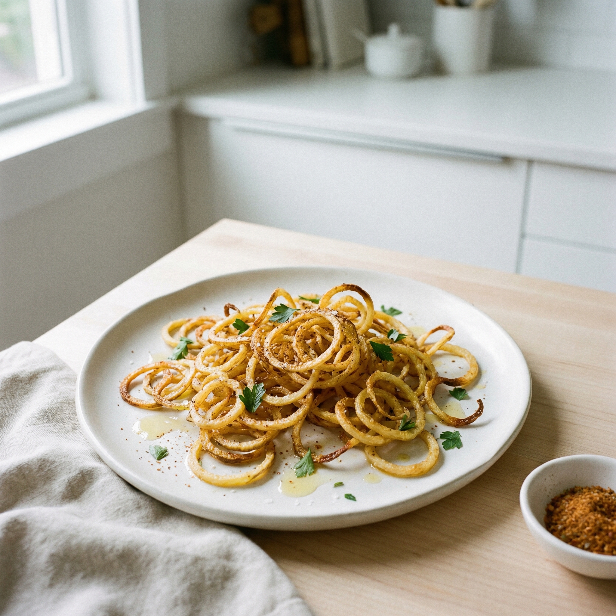 Old Bay Spiced Skinny Oven Fries