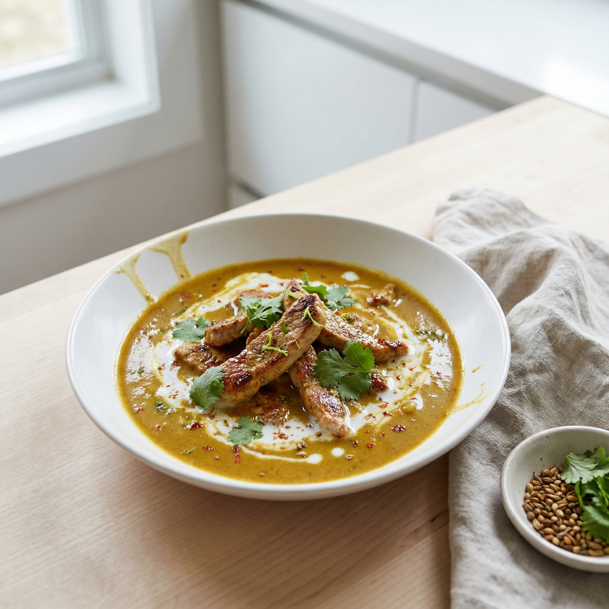 Fiery Pork Tenderloin Curry