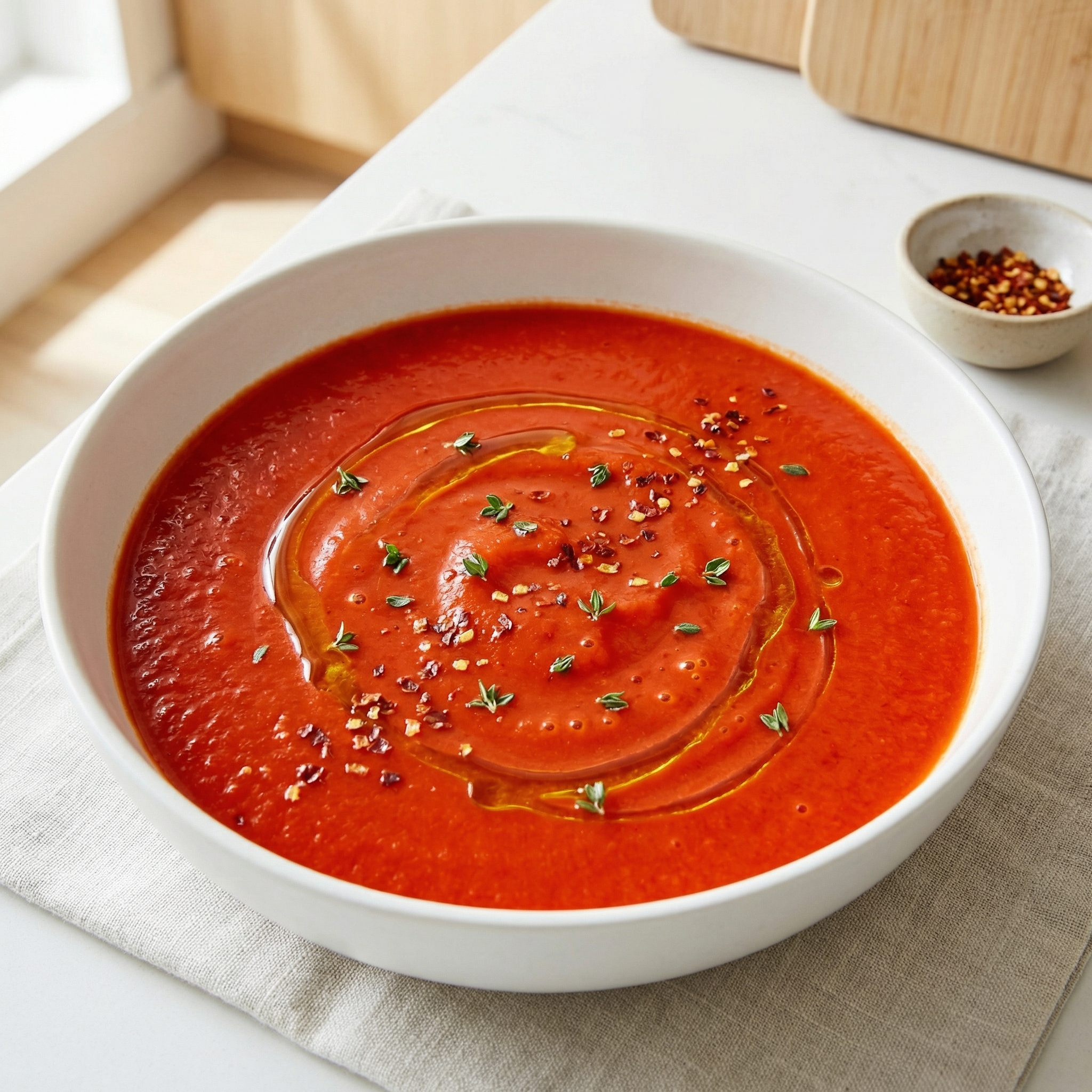 Spicy Red Bell Pepper Soup