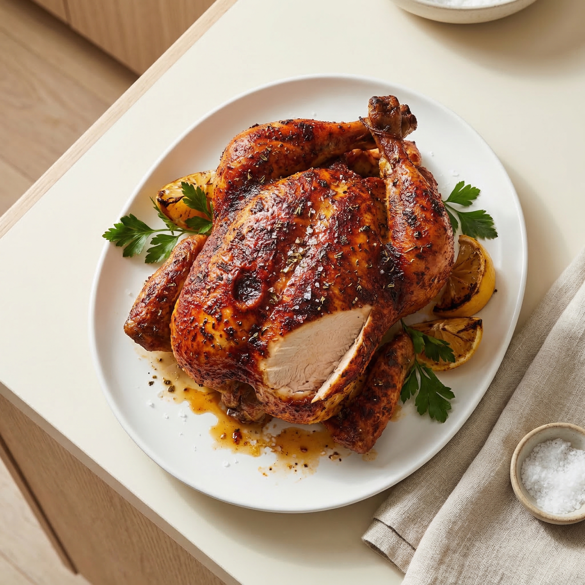 Spicy Rapid Roast Chicken