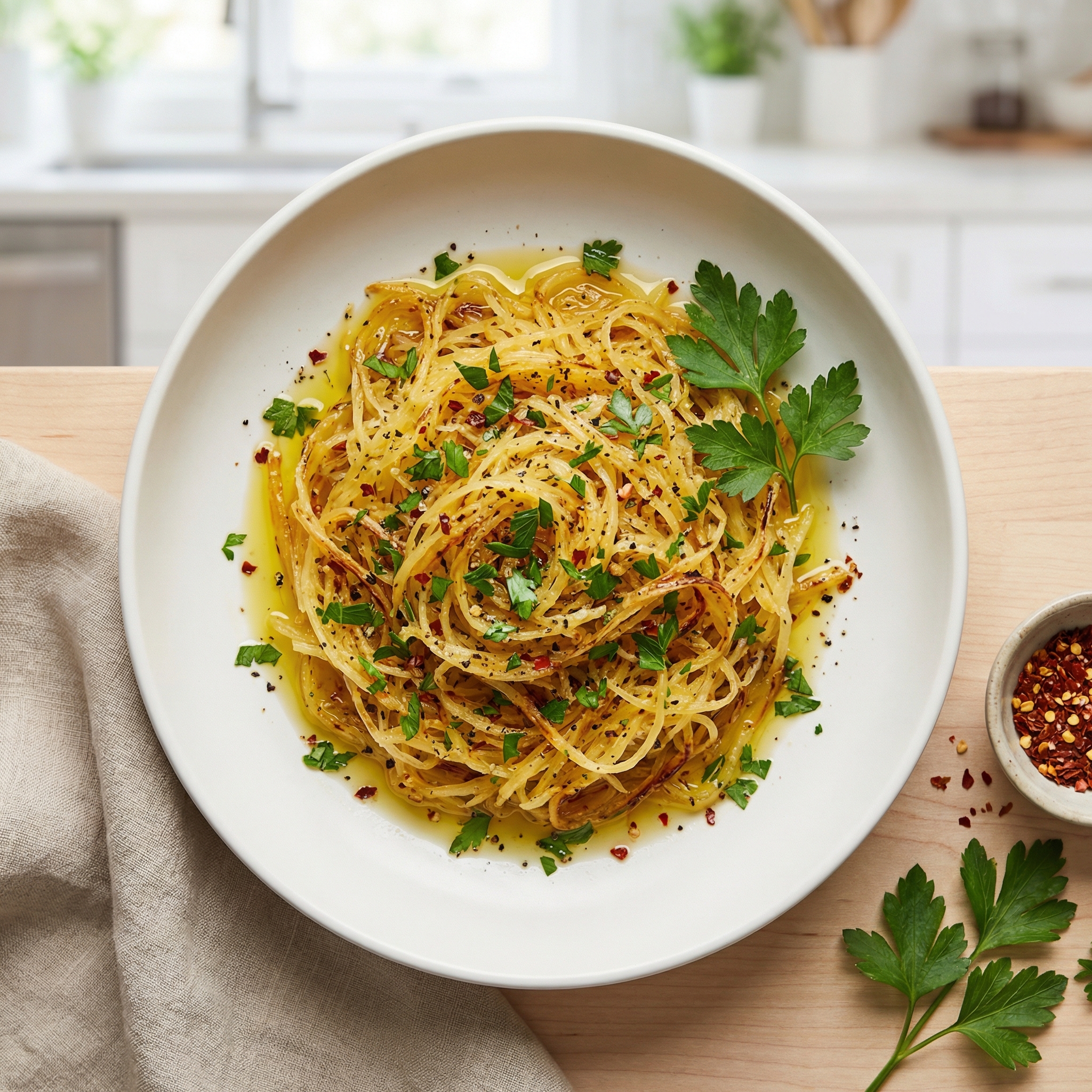 Fast Fiery Spaghetti Squash