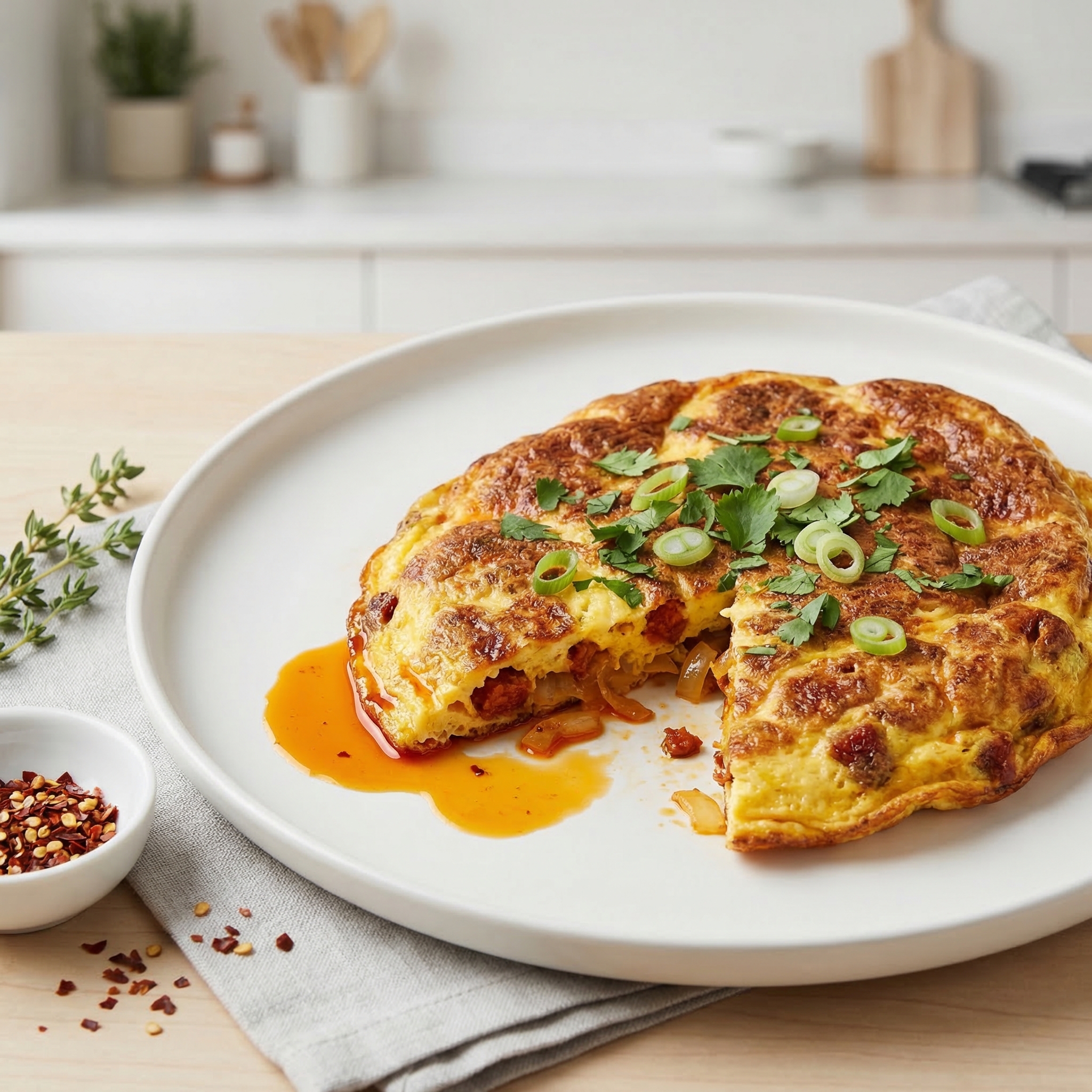 Soy Chorizo Omelet