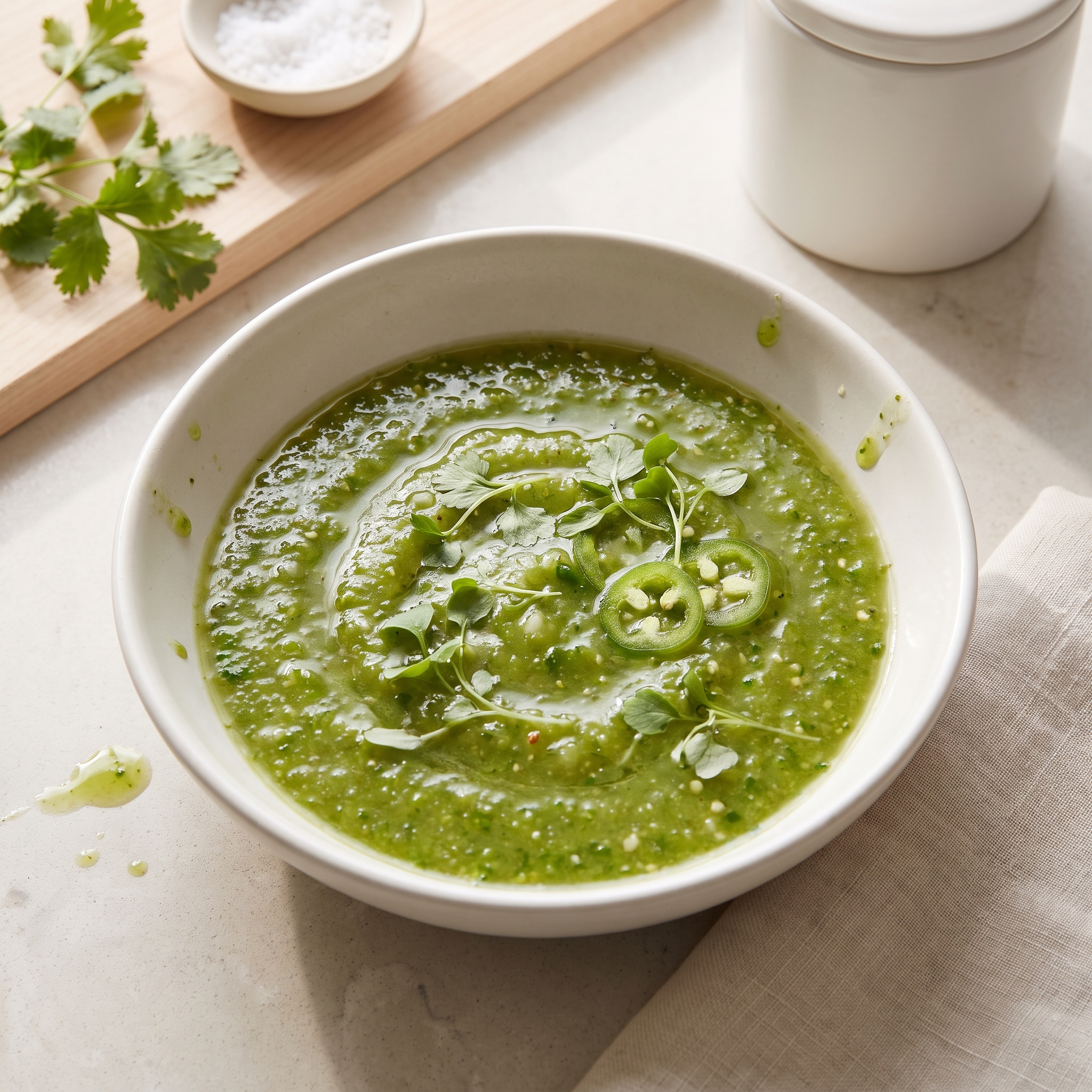 Spicy Tomatillo Green Salsa (Salsa Verde)