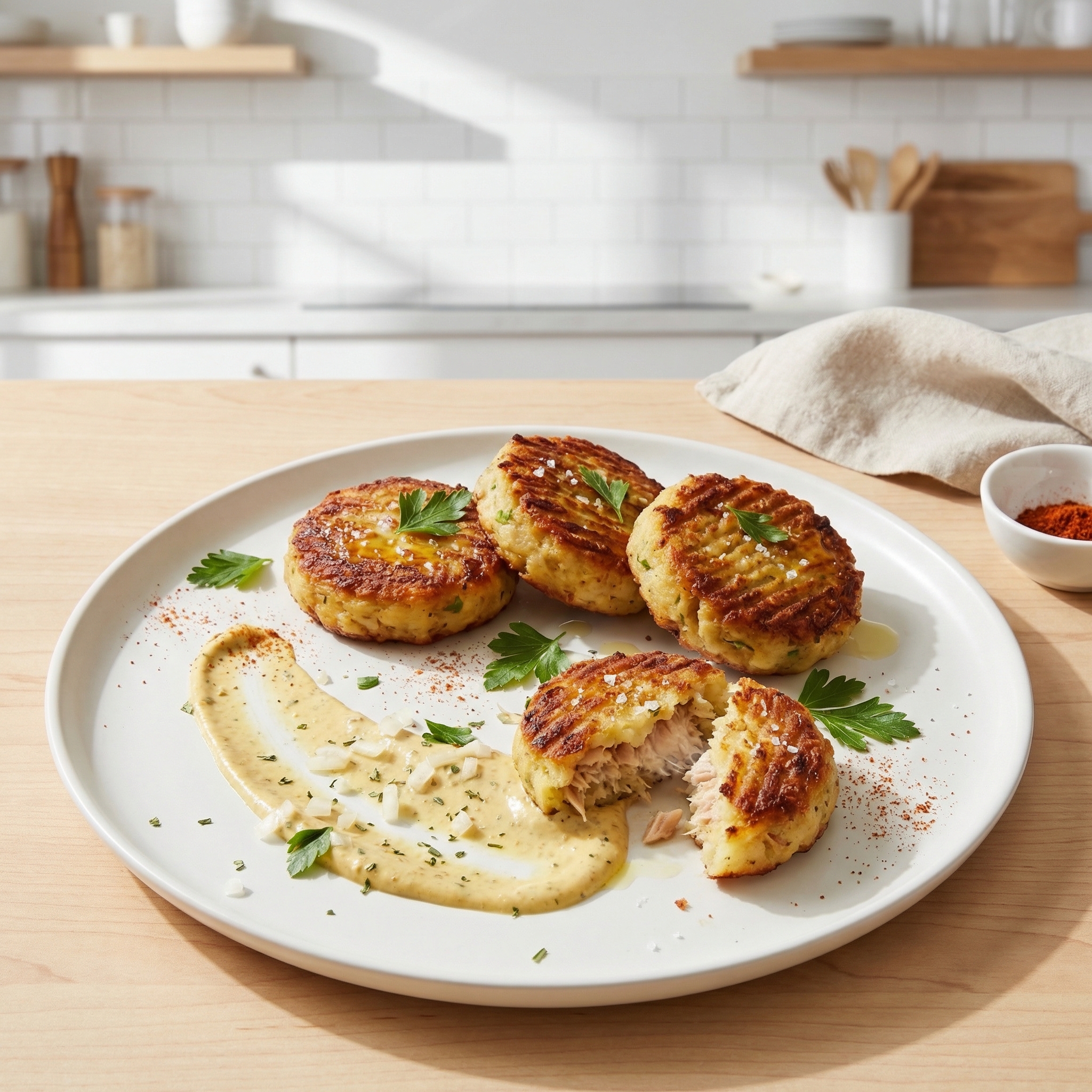 Pepper-Kicked Tuna Potato Cakes