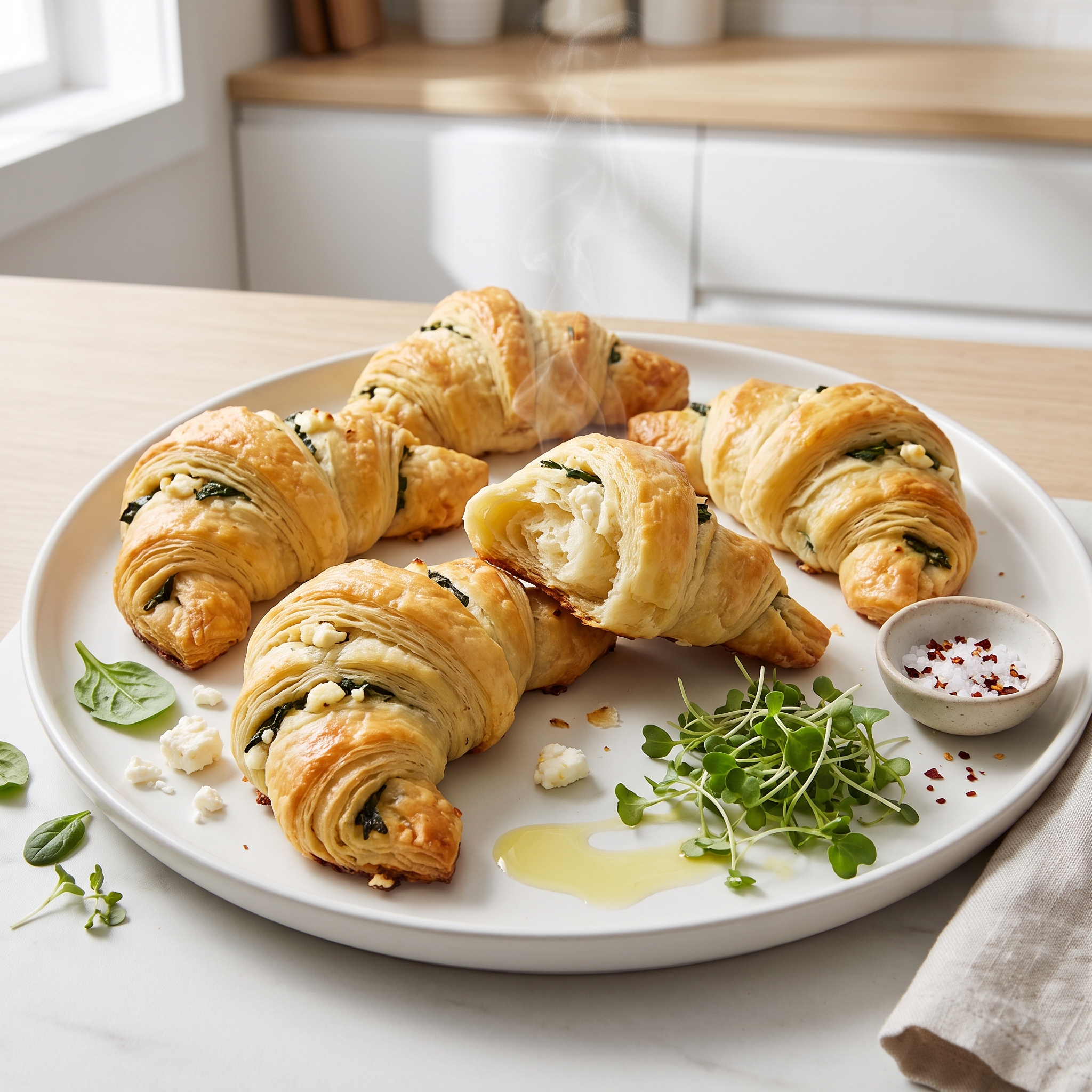 Spinach Feta Crescent Rolls—Only 3 Ingredients!