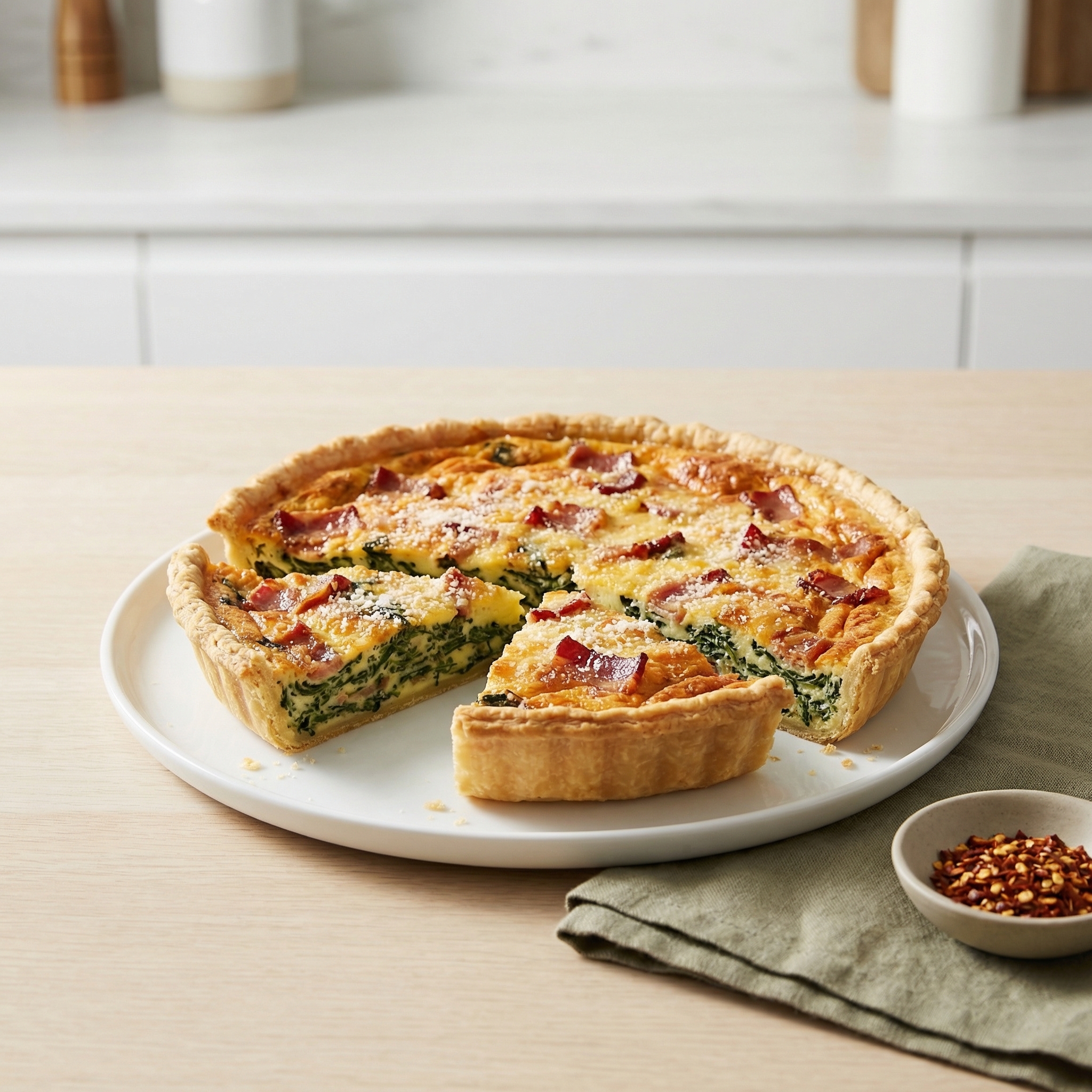 Bacon and Spinach Quiche