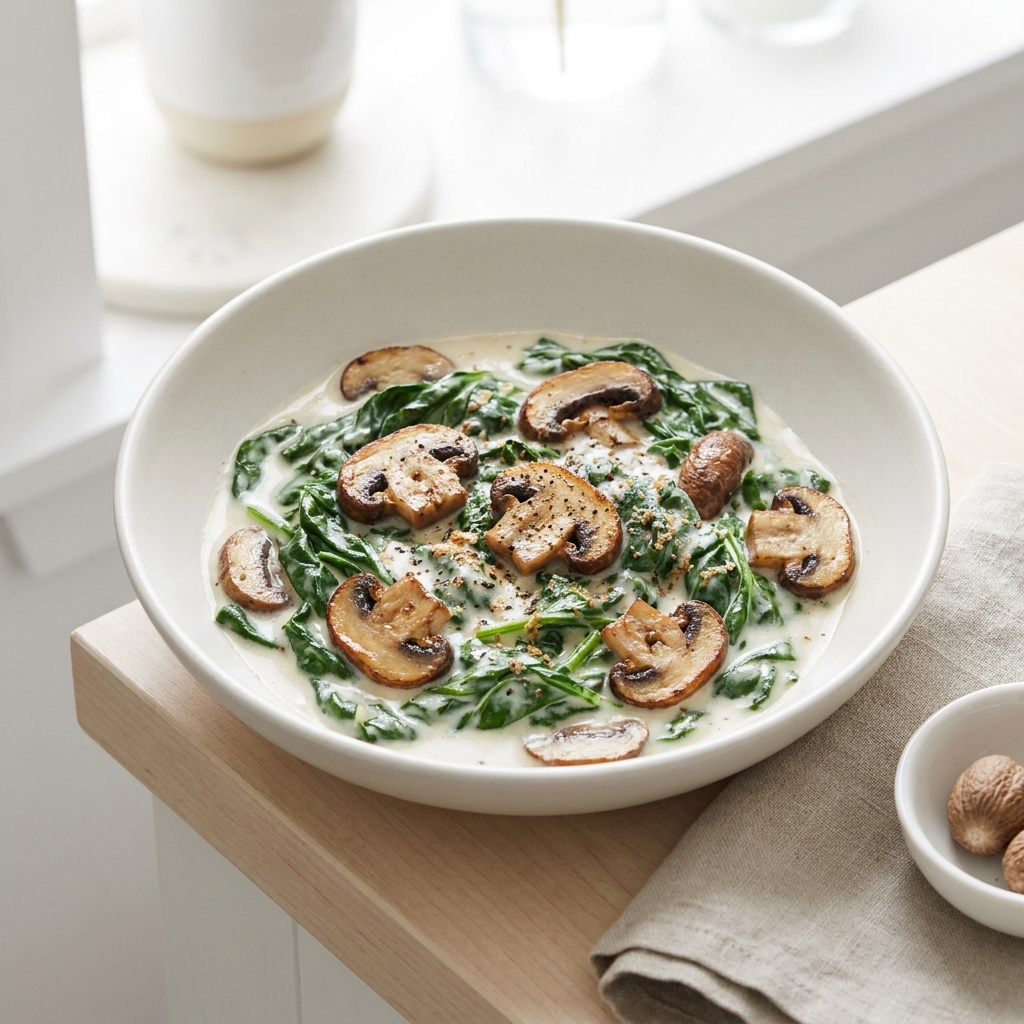 Spinach in Coconut Cream