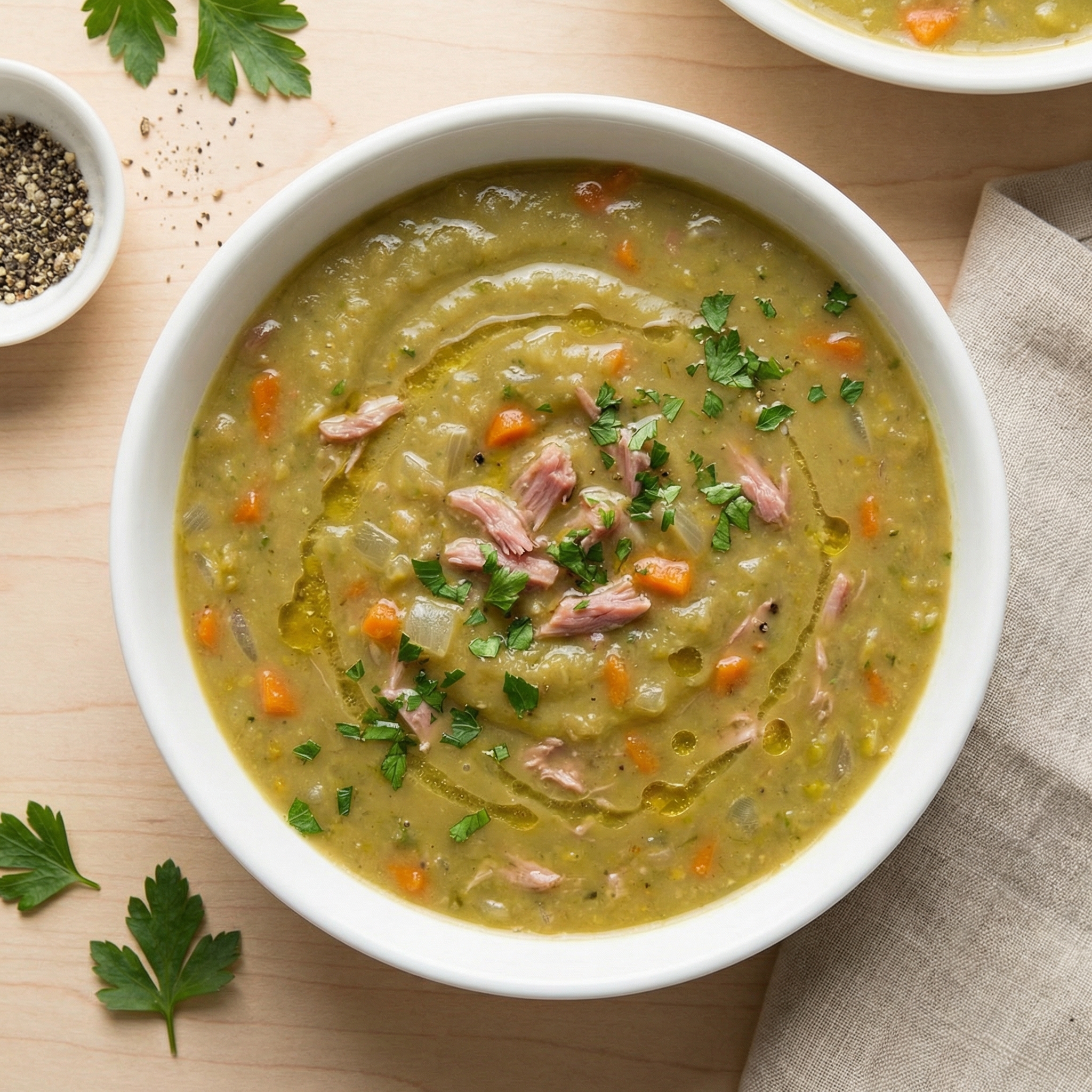 Simple Split Pea and Ham Soup