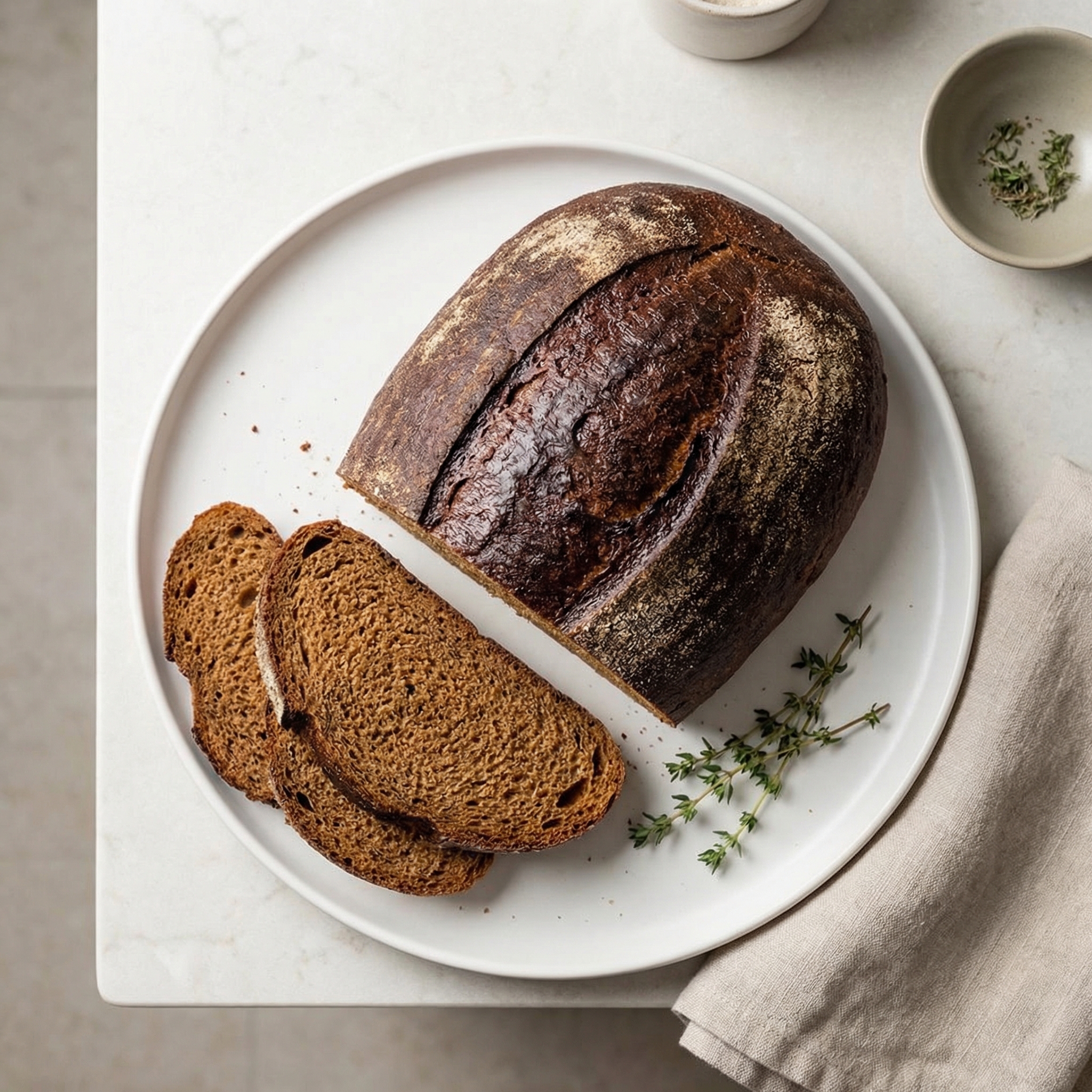 Steakhouse-Style Black Rye Bread