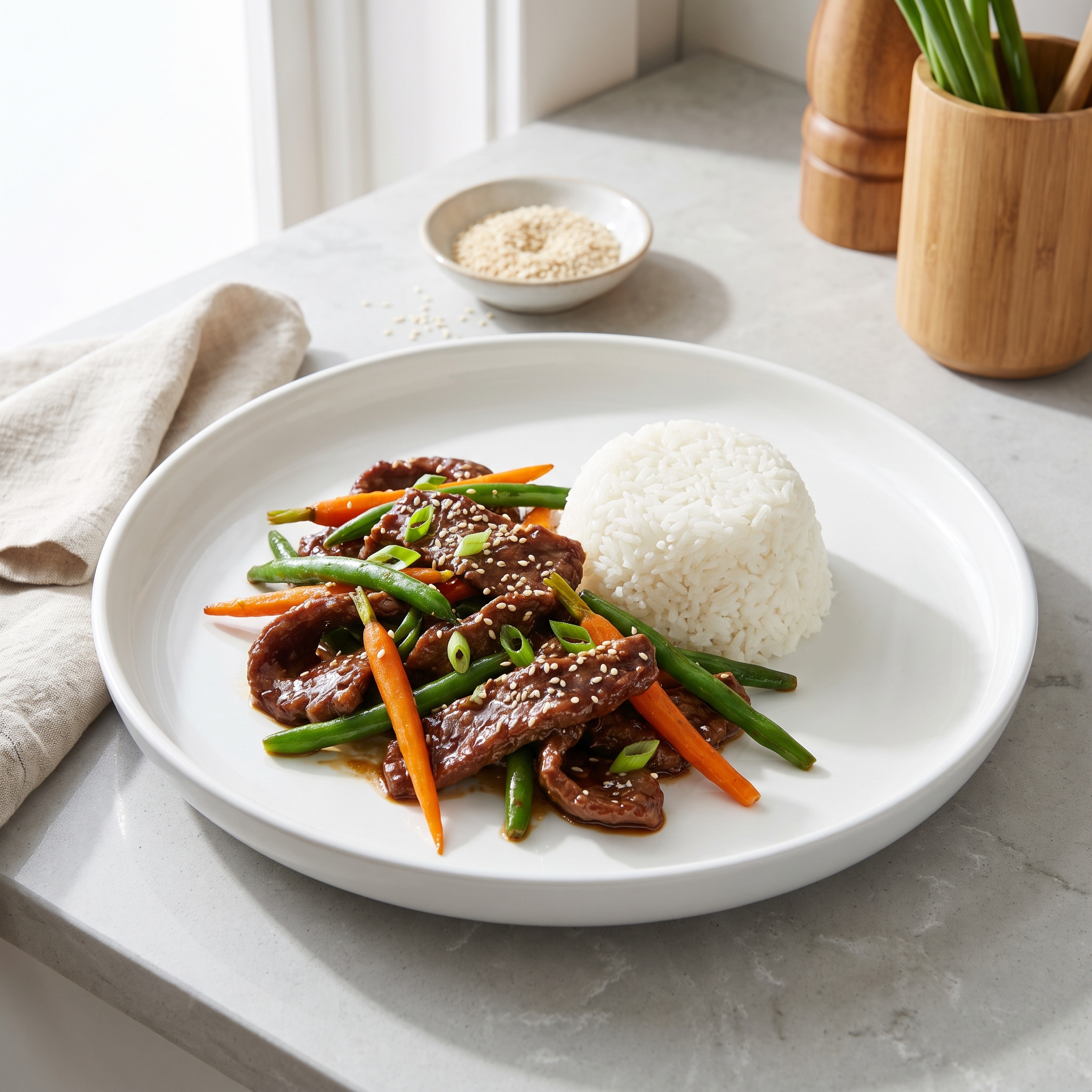 Stir-Fried Beef with Green Beans