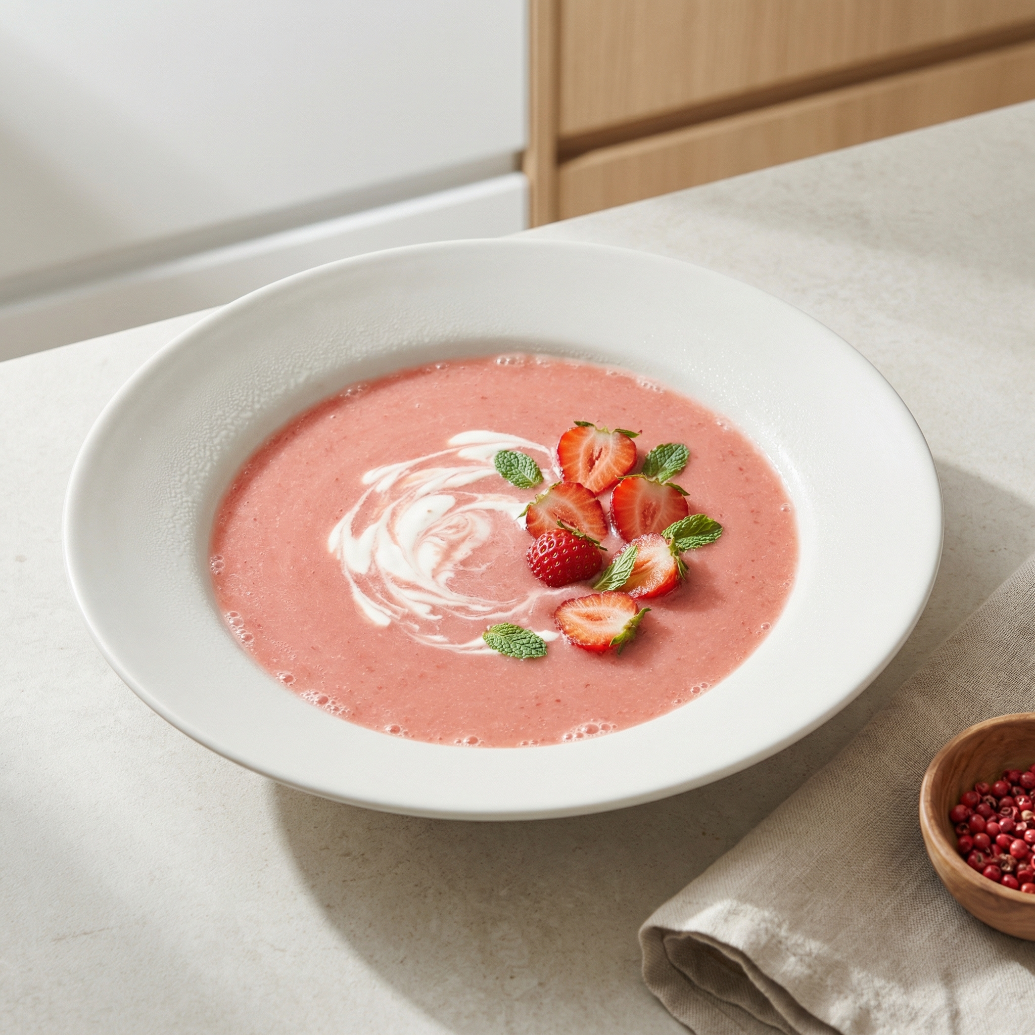Kiev-Style Chilled Strawberry Soup