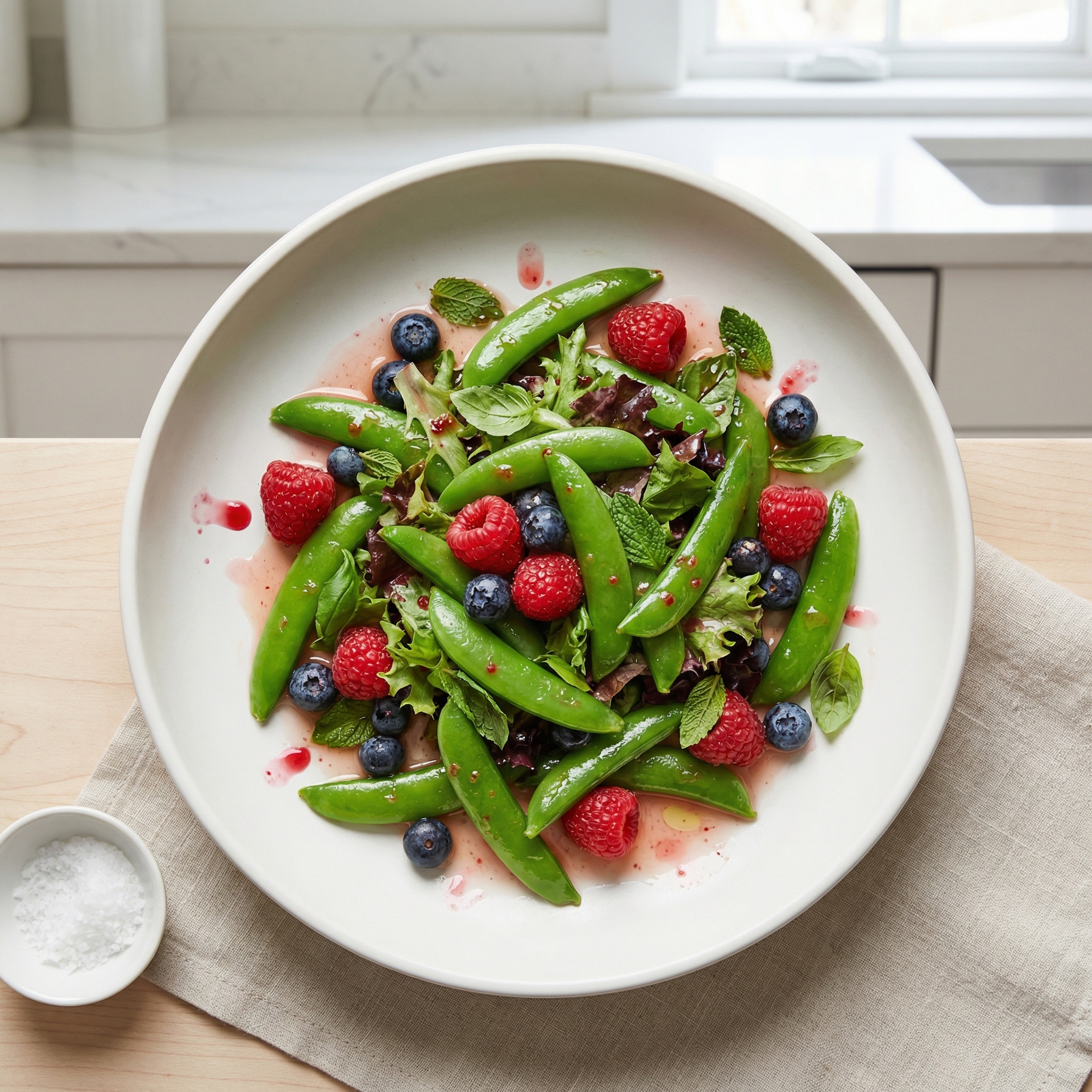 Berry and Sugar Snap Pea Salad