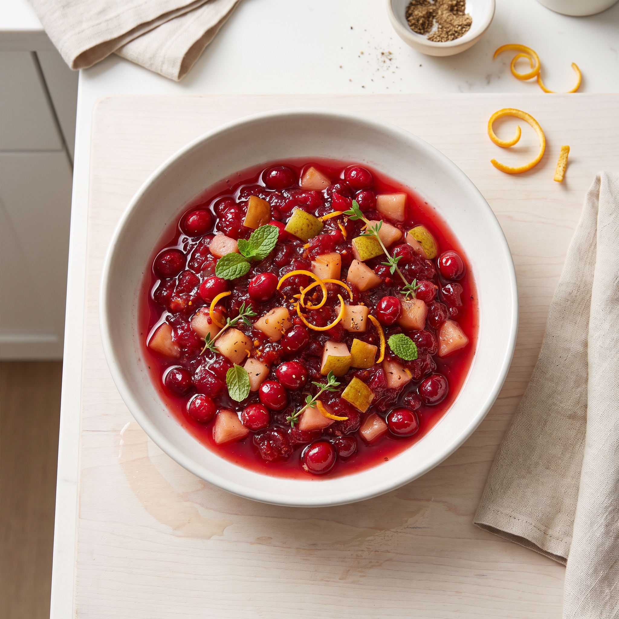 Superb Cranberry Sauce with Apples and Pears