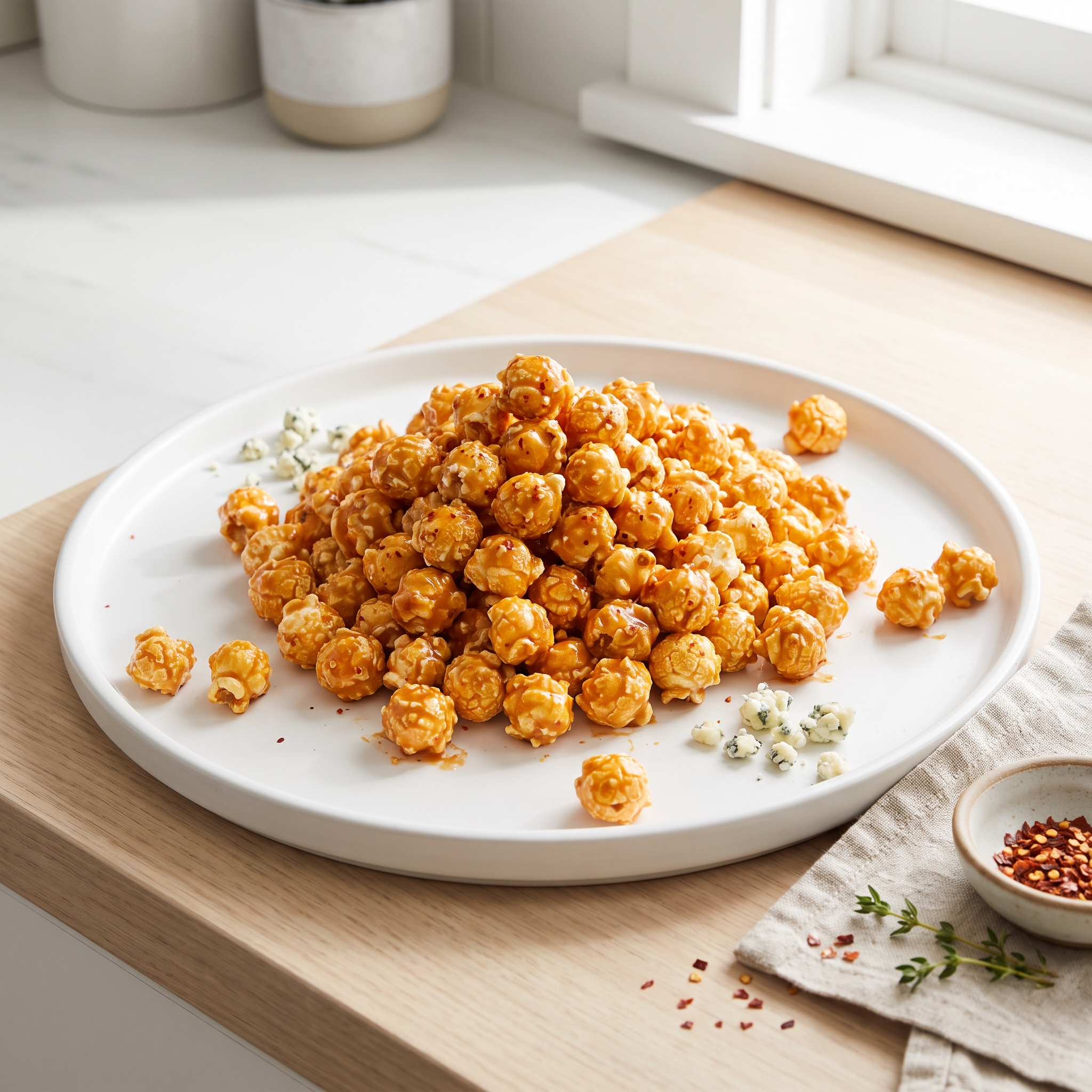 Sweet-Heat Buffalo Kettle Popcorn