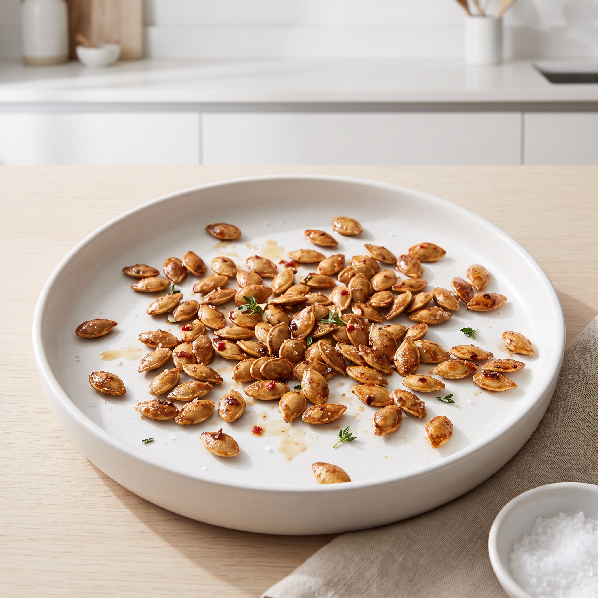 Sweet-Heat Roasted Pumpkin Seeds