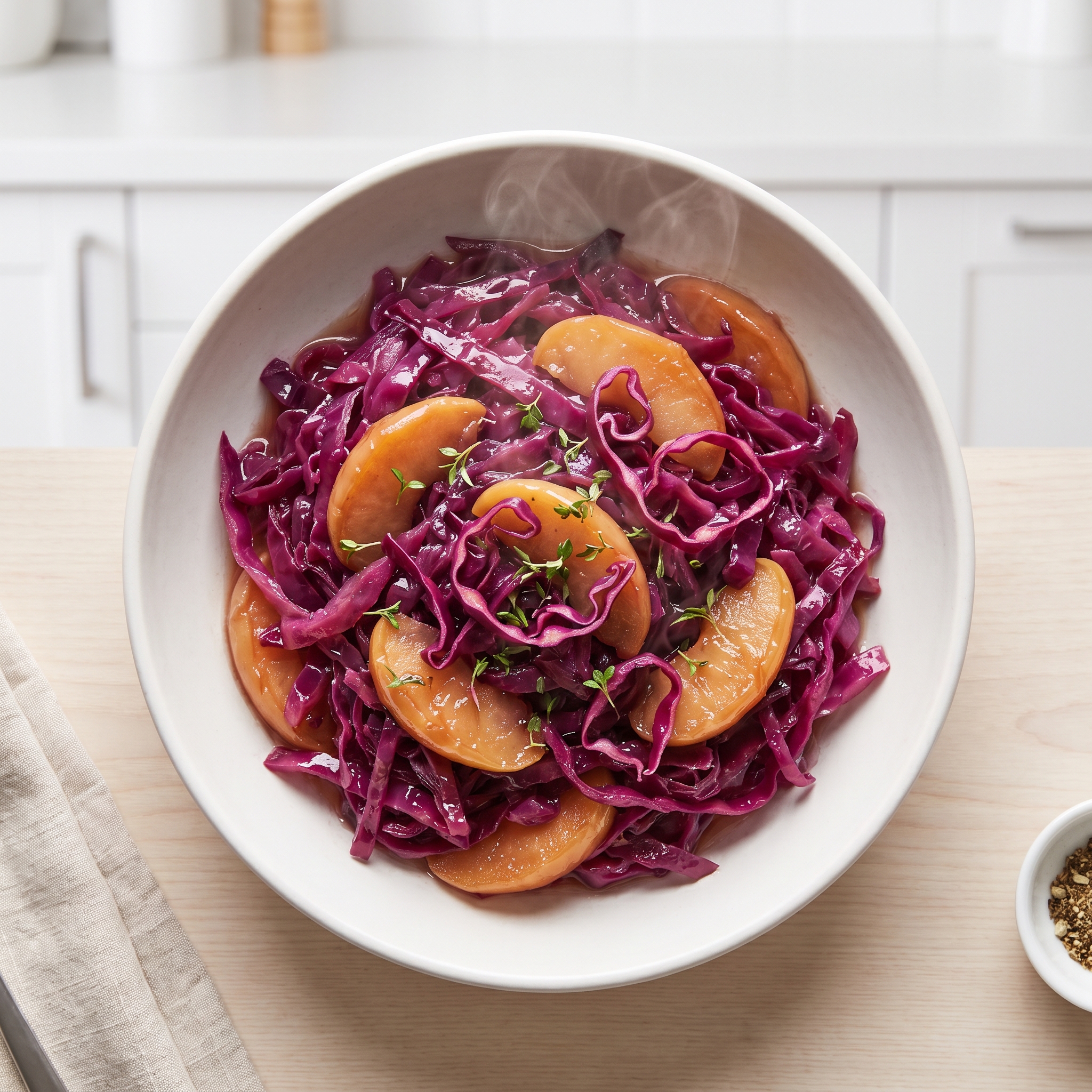 Sweet-and-Sour Red Cabbage with Apples