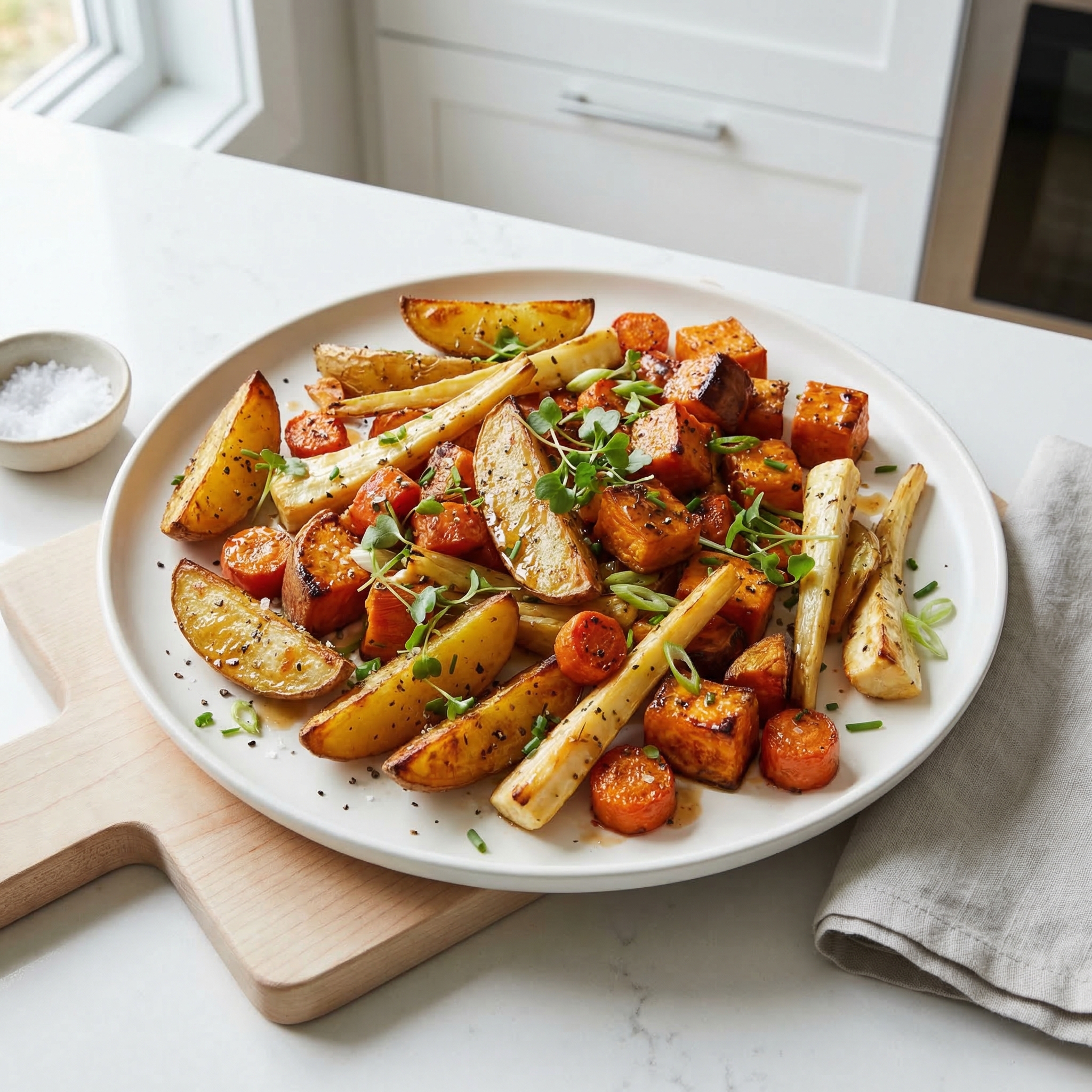 Oven-Roasted Medley of Root Vegetables