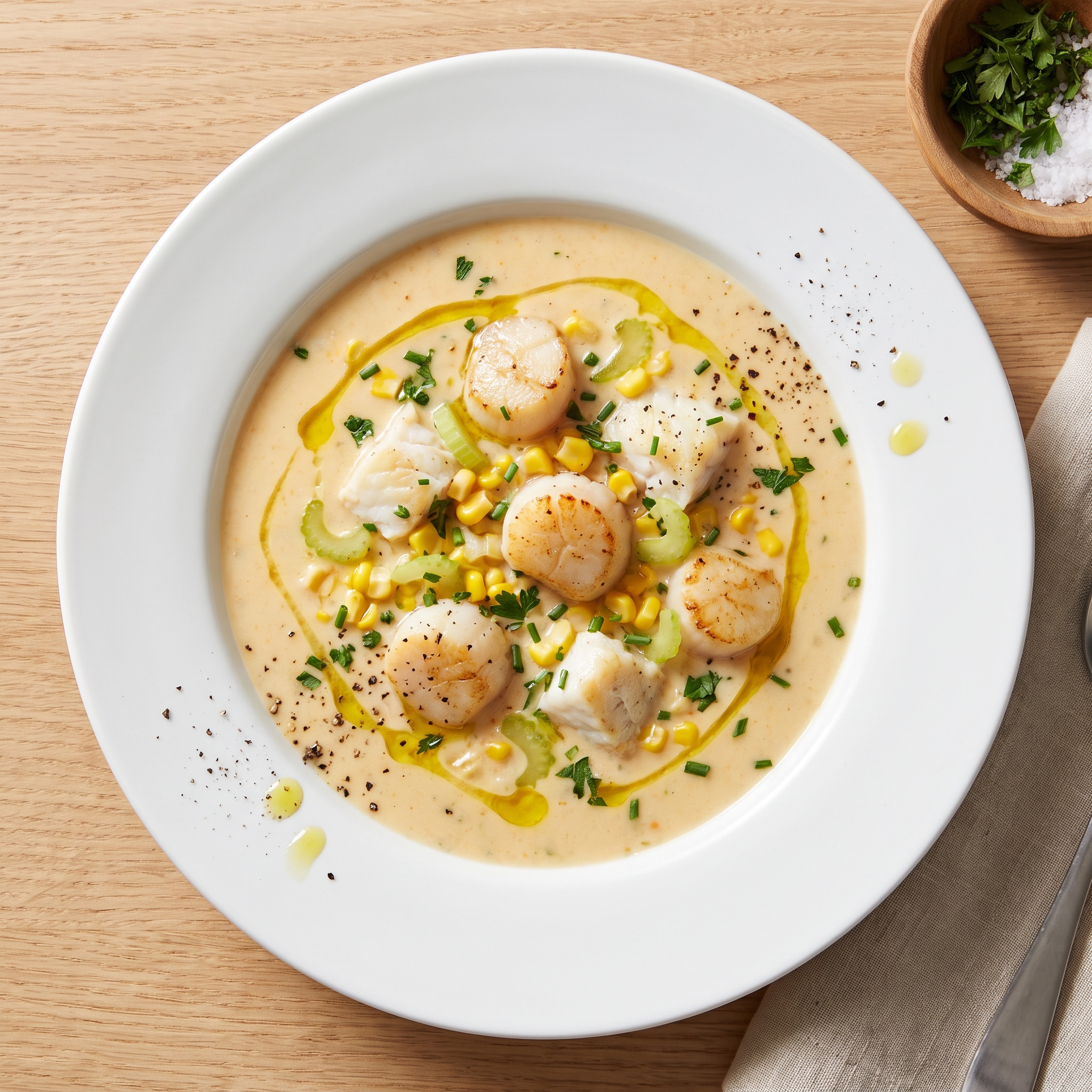 Sweet Potato Seafood Chowder