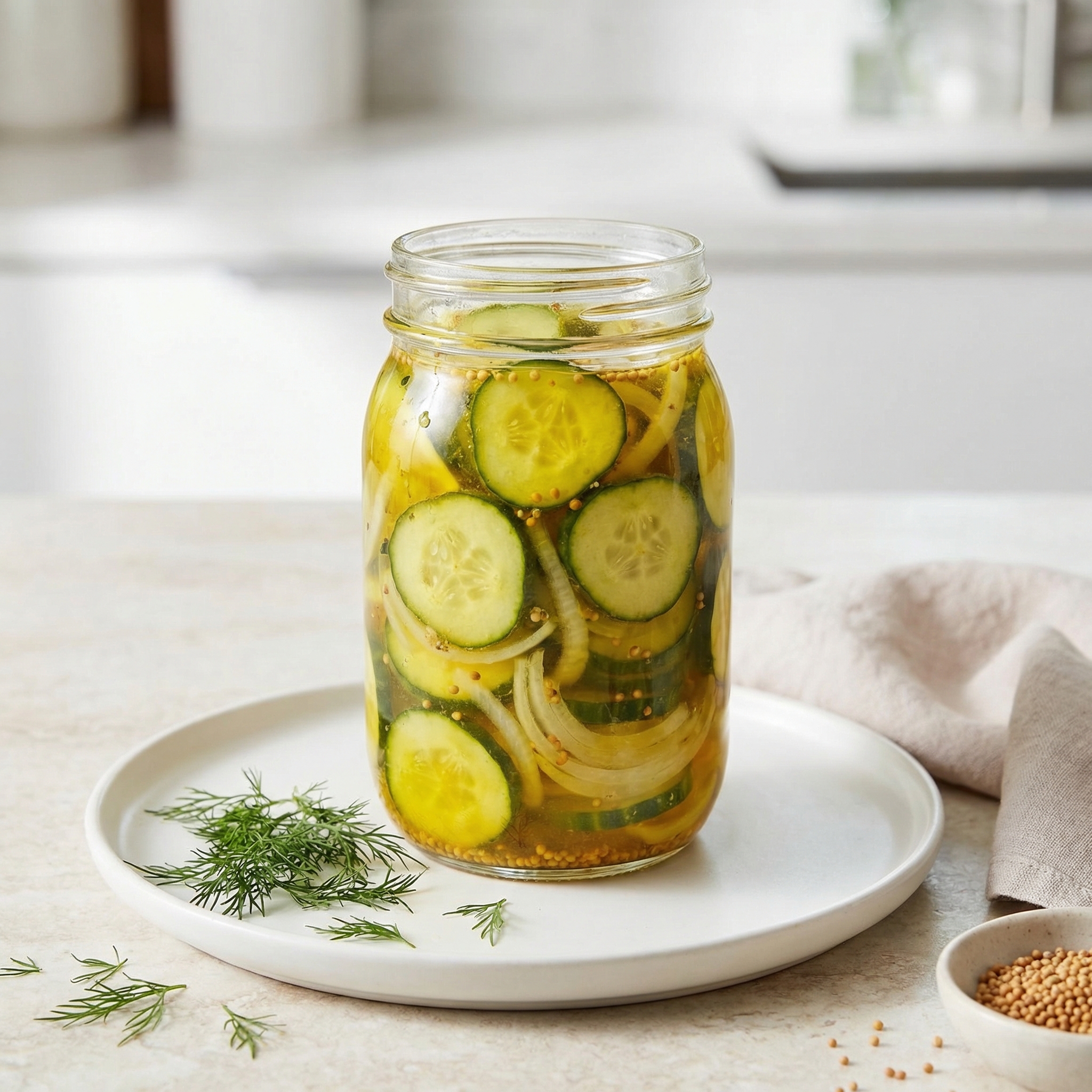 Sunny-Day Sweet Pickles