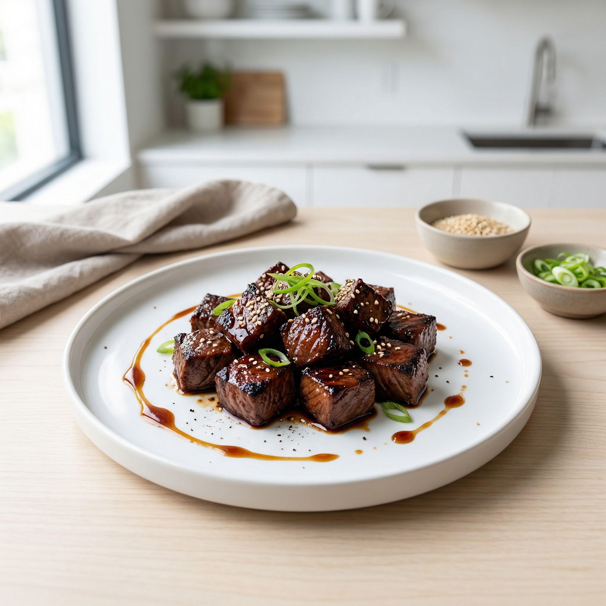 Honeyed Grilled Steak Tips