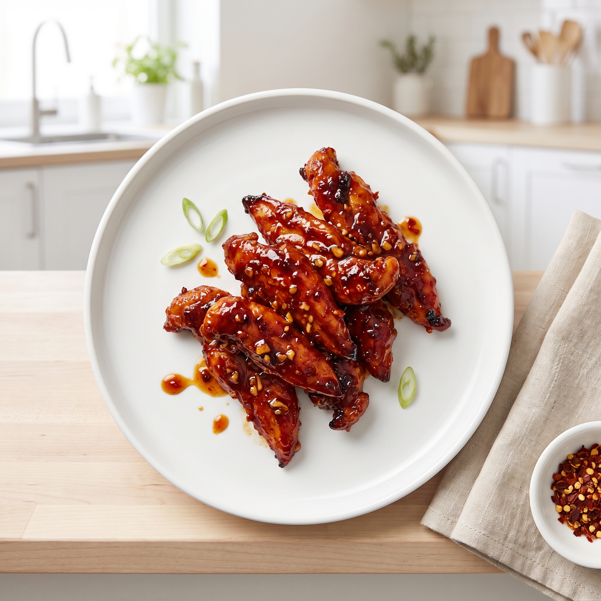 Sweet, Sticky & Spicy Chicken Strips