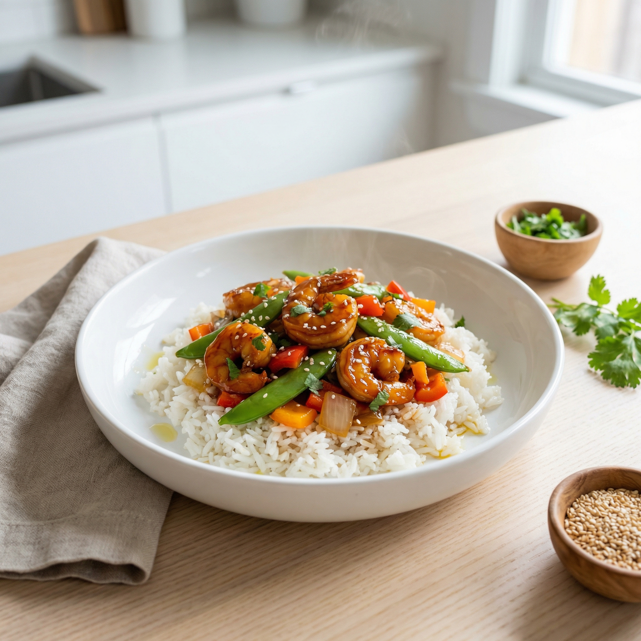 Shrimp and Jasmine Rice Bowl