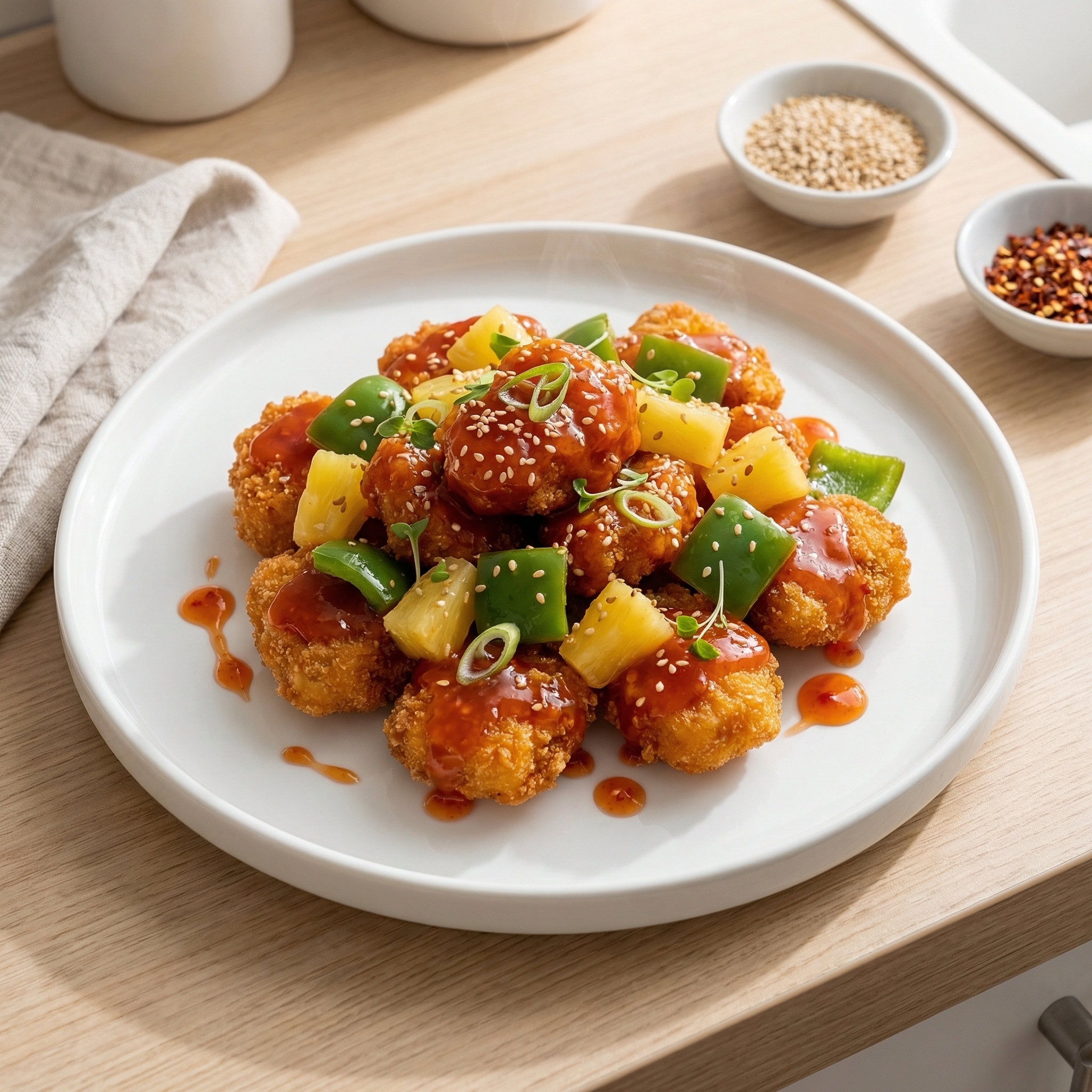 Crisp Sweet-and-Sour Chicken Bites