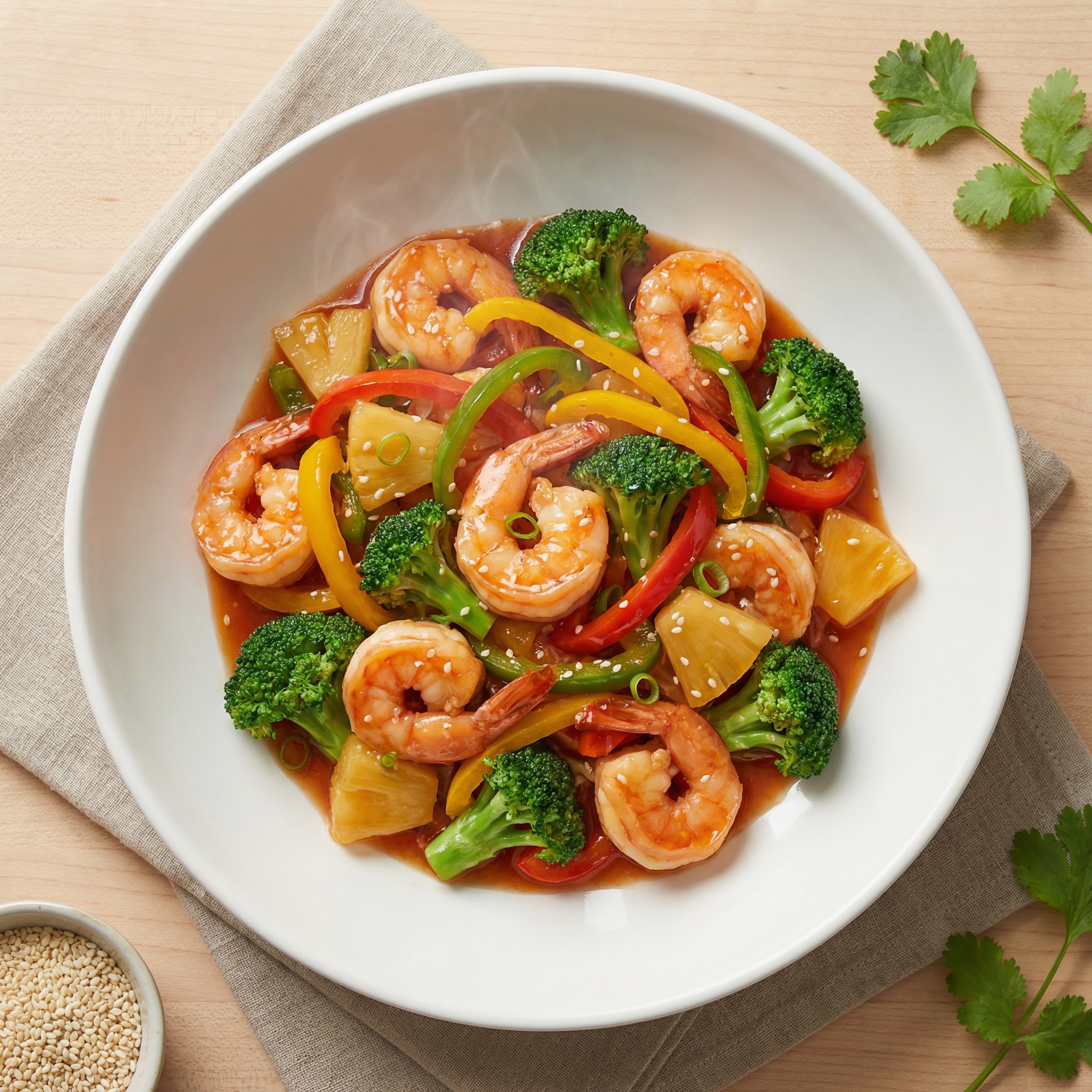 Pineapple-Shrimp Stir-Fry