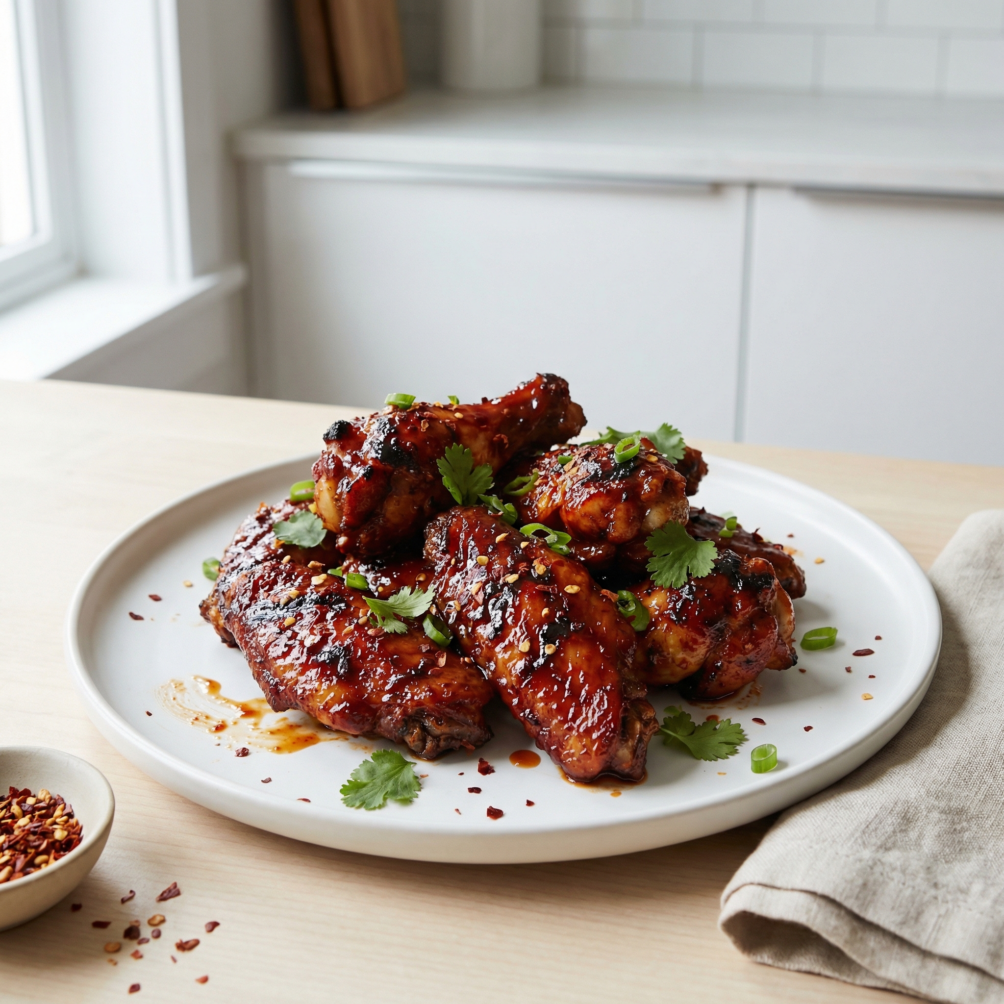 Sweet and Spicy BBQ Chicken Wings