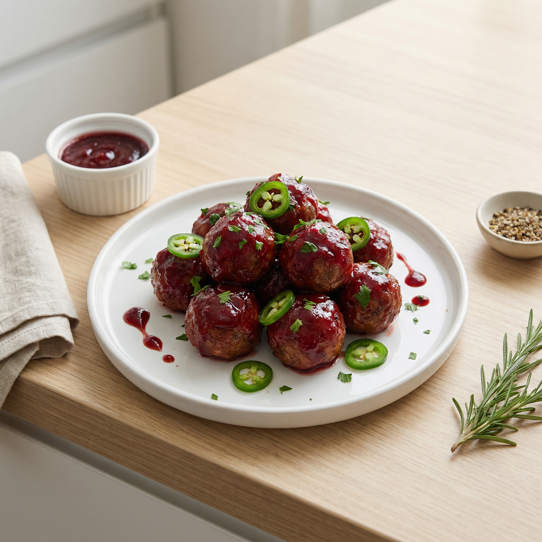 Cranberry Jalapeño Meatballs