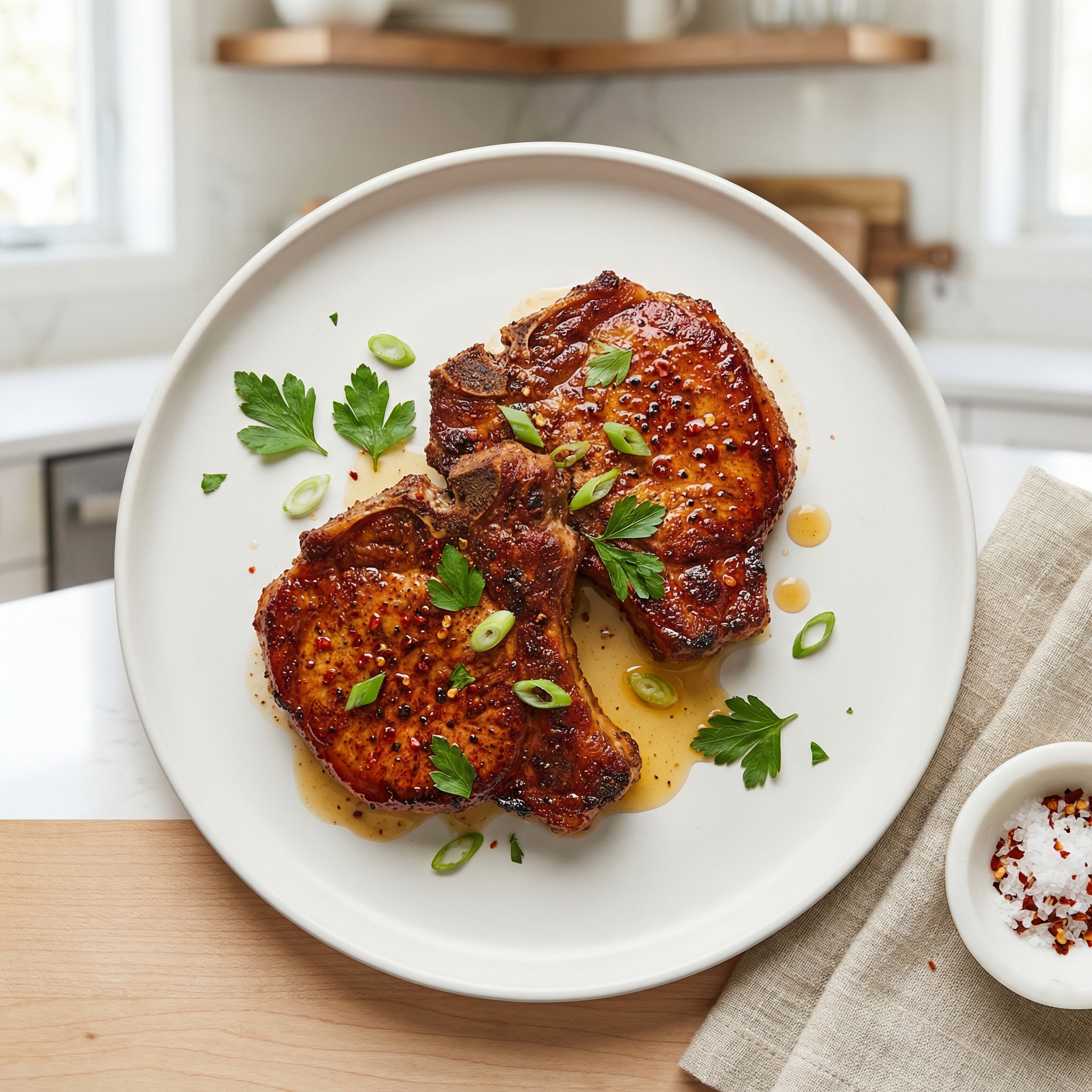 Spice-Rubbed Oven-Baked Pork Chops