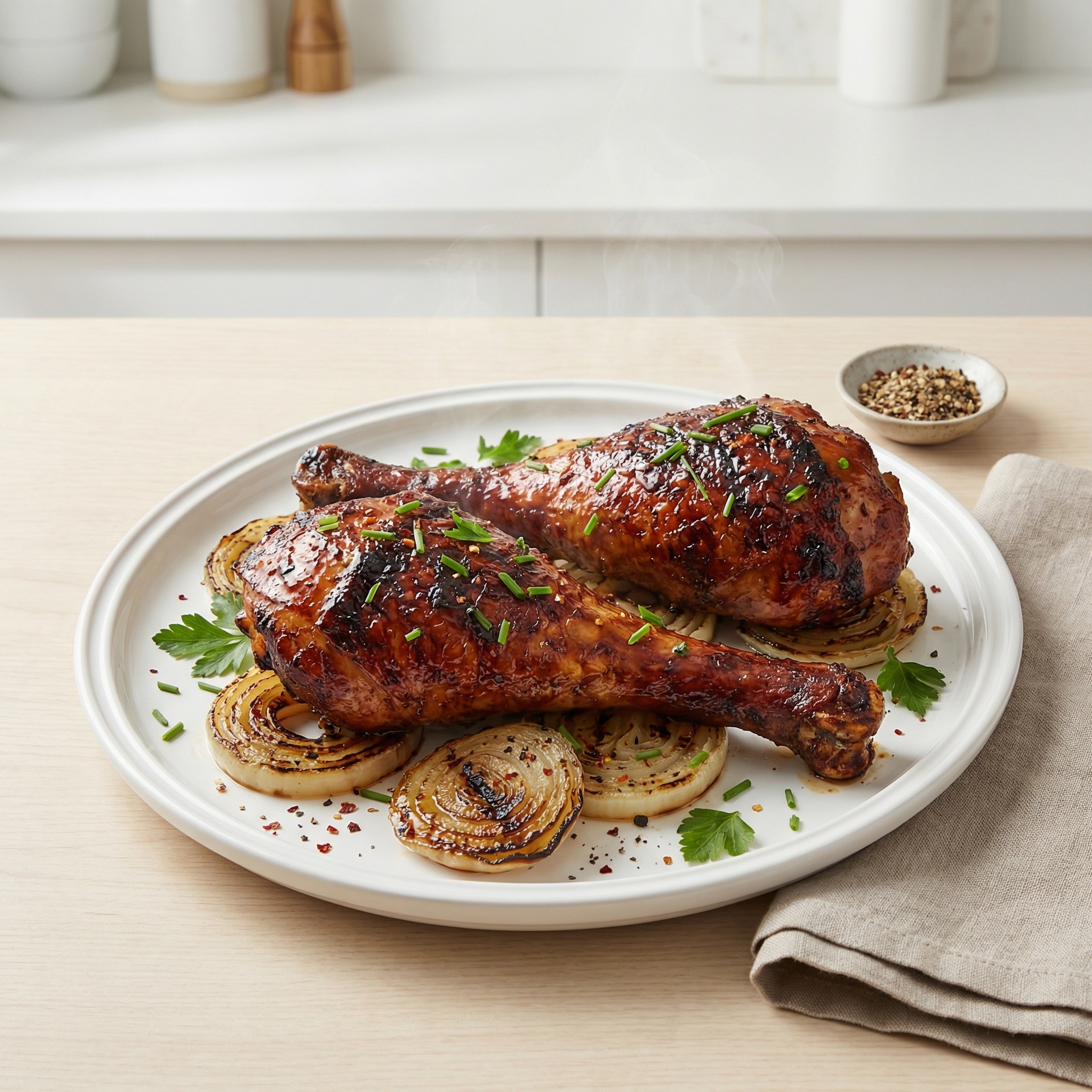 Char-Grilled Turkey Drumsticks