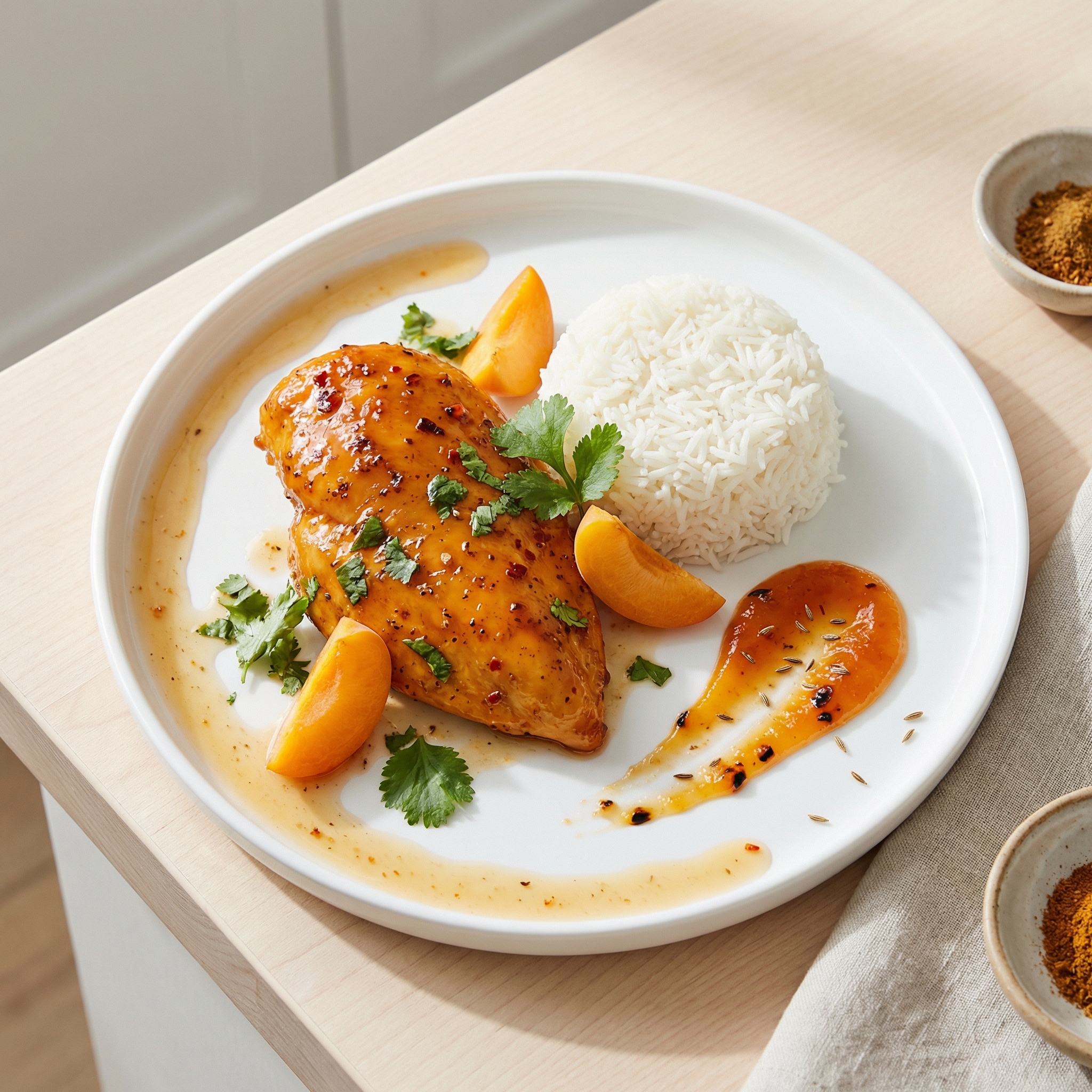 Evin's Apricot-Spiced Indian Chicken