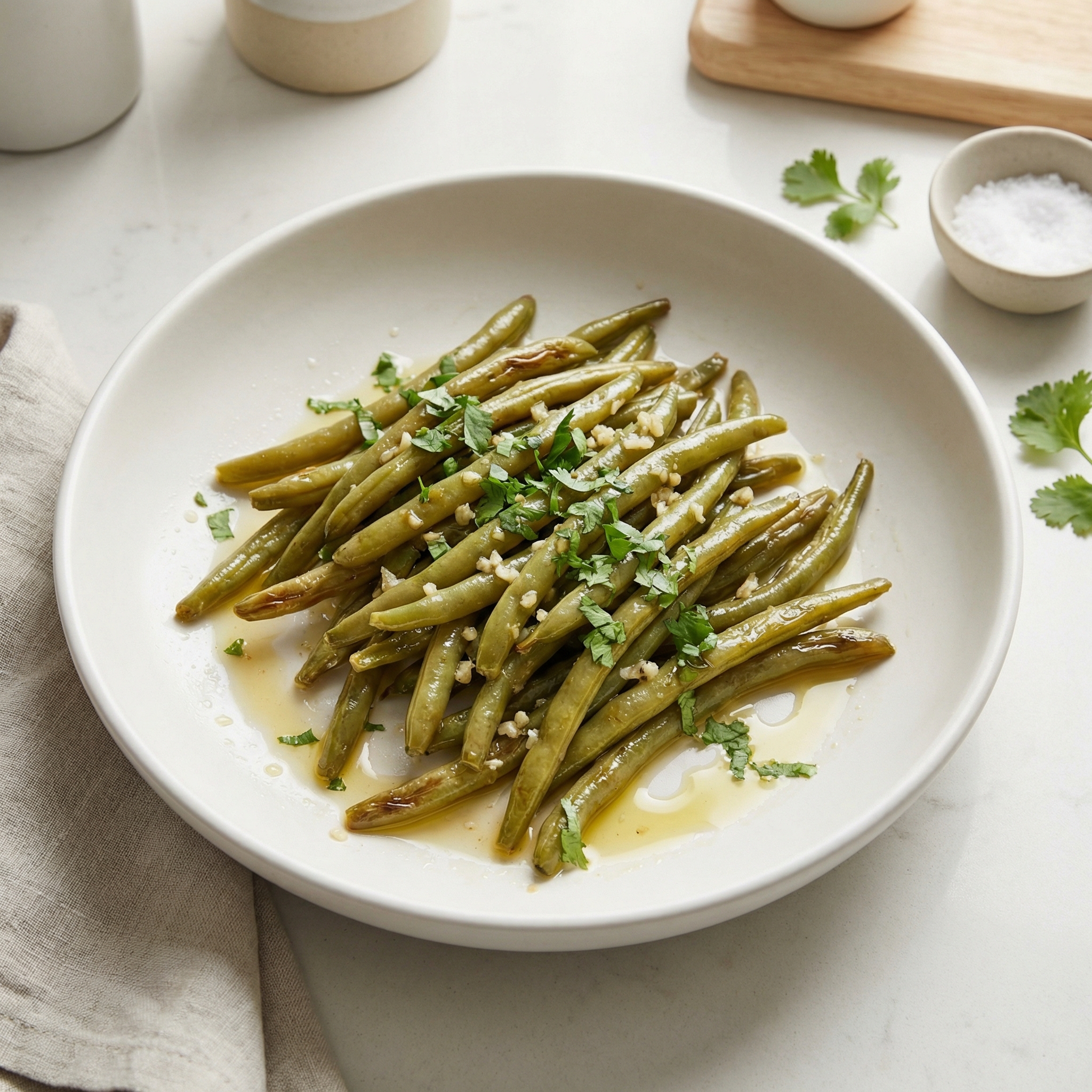 Fasoulia bi Zayt (Syrian Green Beans in Olive Oil)