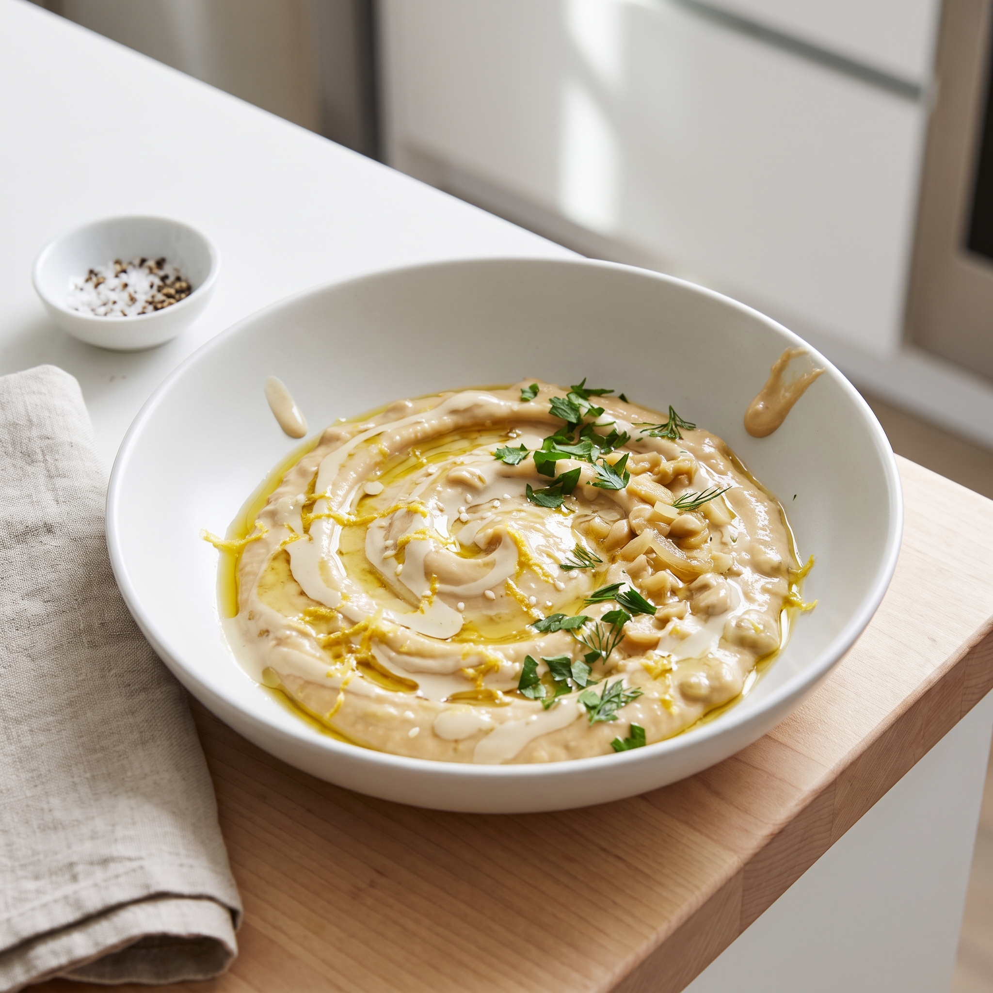 Tahini-Simmered Fava Beans