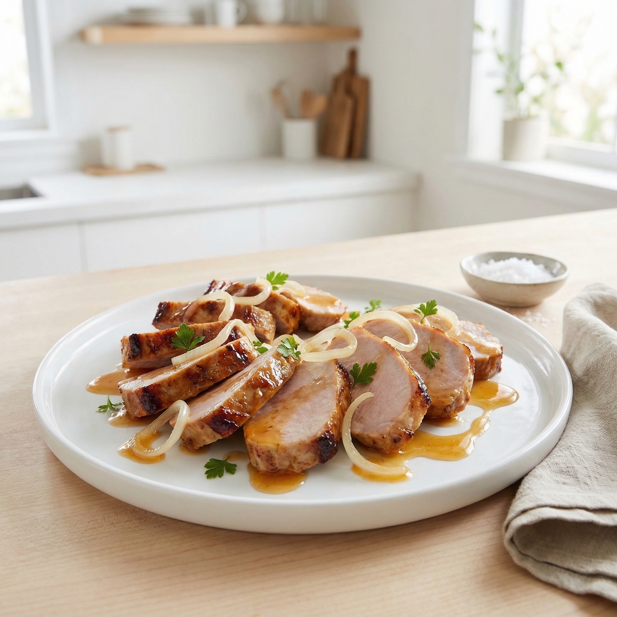 Slow Cooker Pork Loin with Tangy Glaze