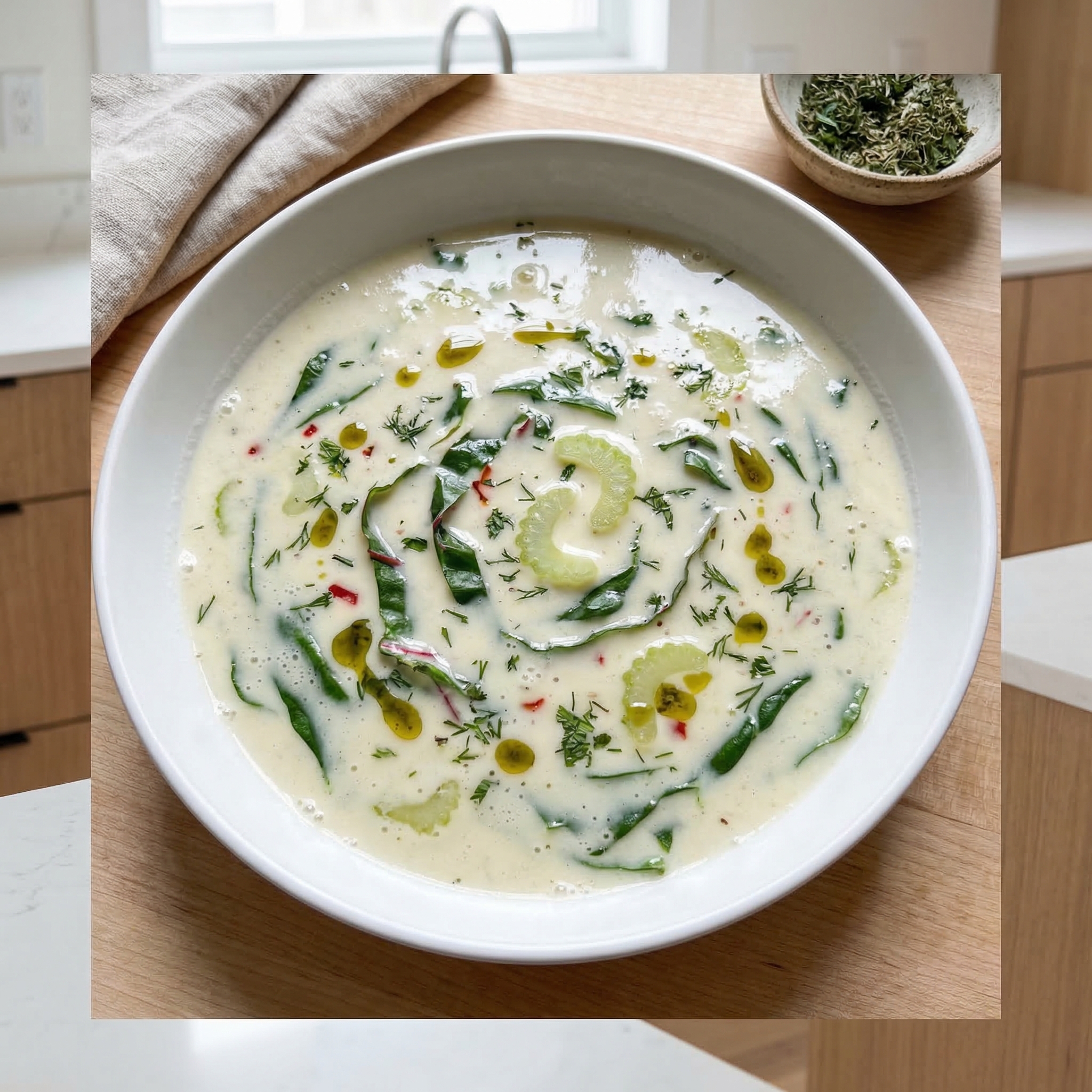 Bushala (Swiss Chard Soup)