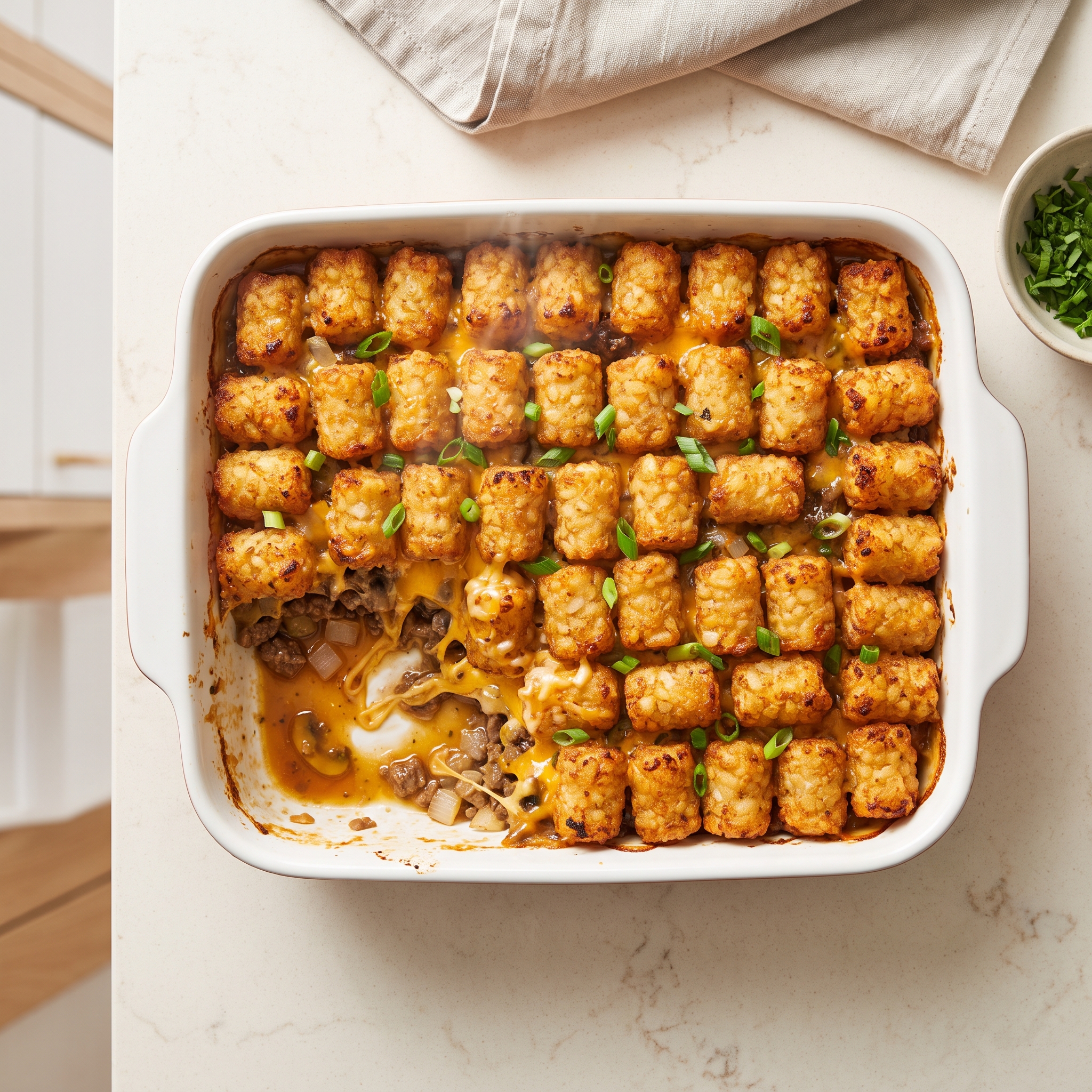 Tater Tot Cheeseburger Bake