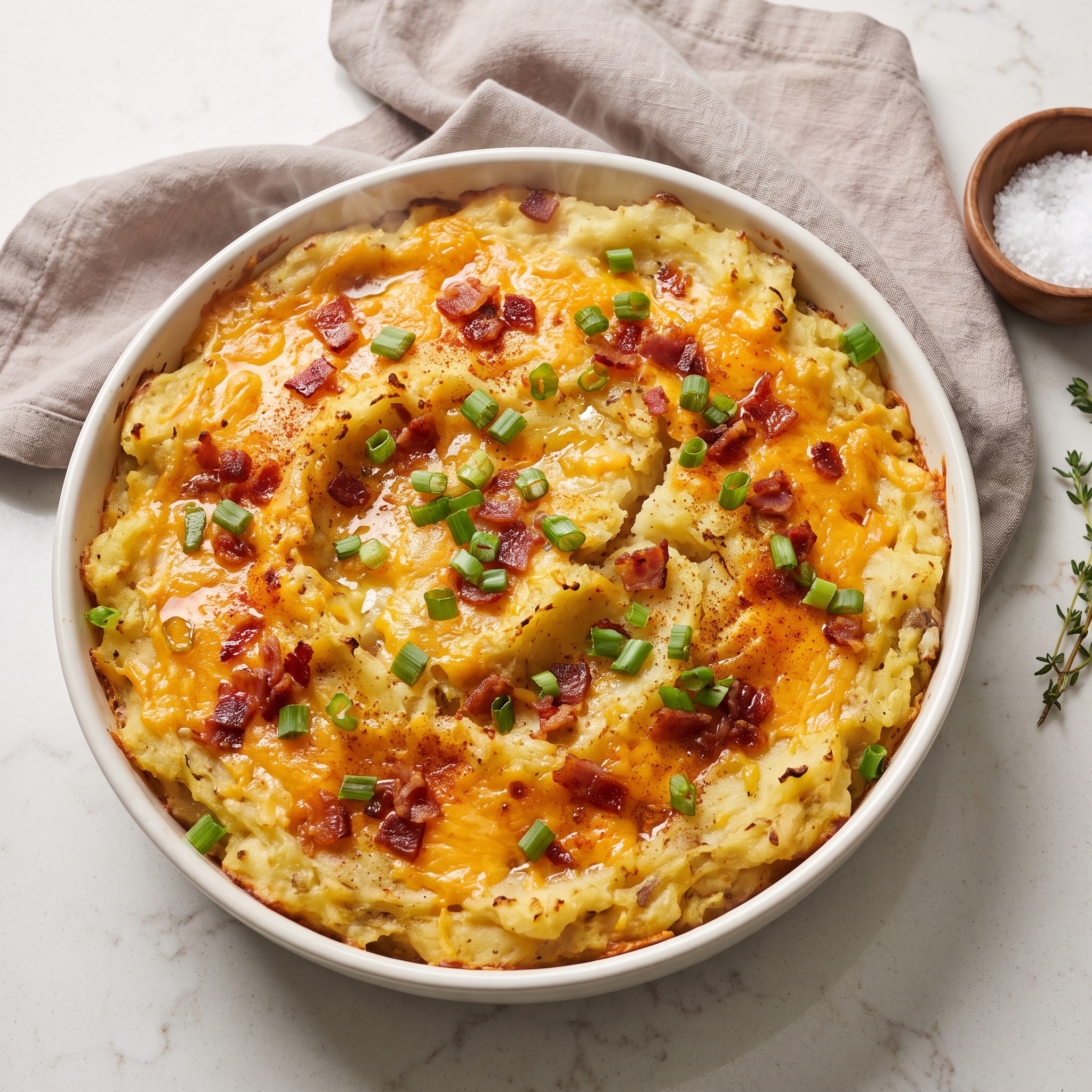 Teena’s Cheddar-Bacon Potato Bake