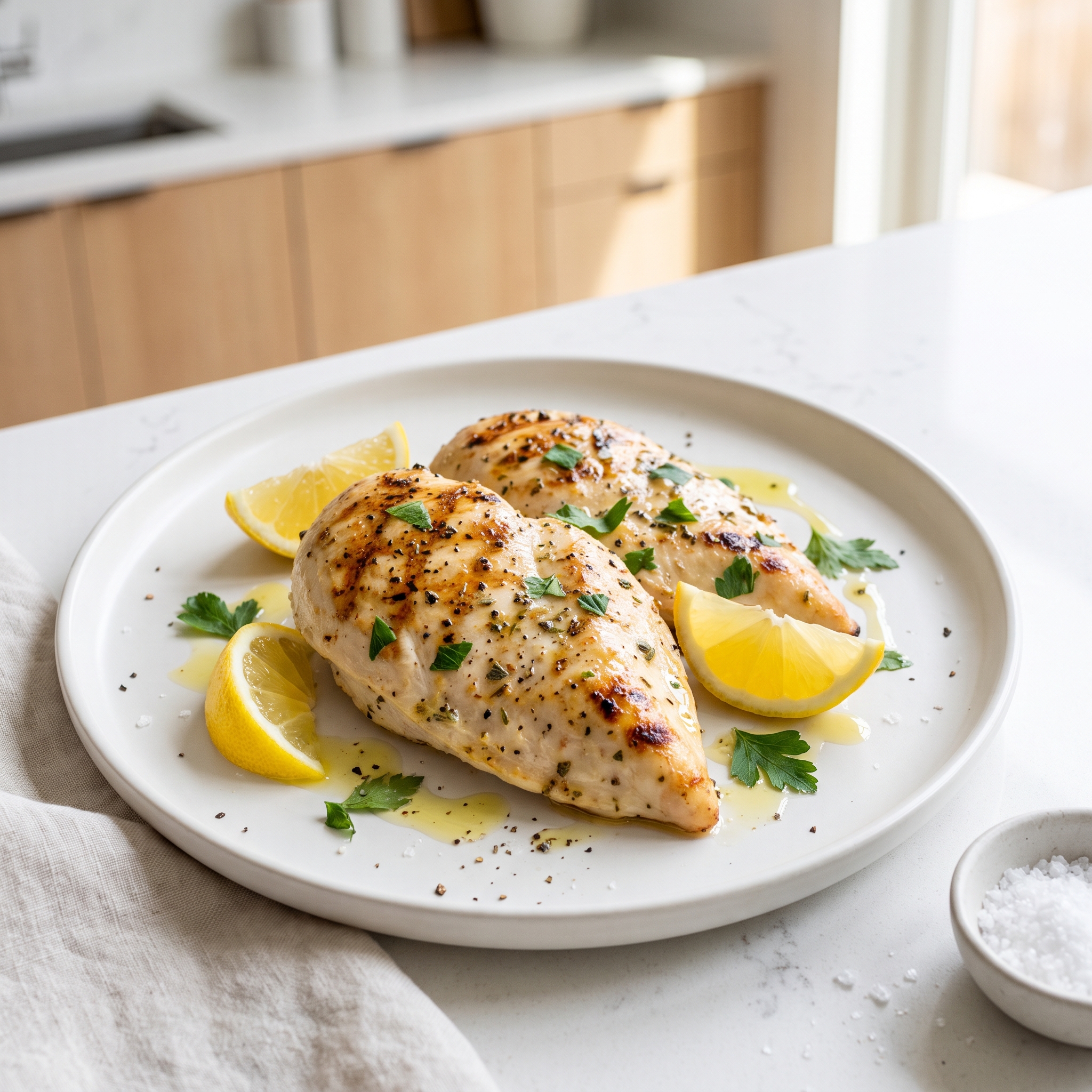 Tender Lemon-Herb Grilled Chicken Breasts