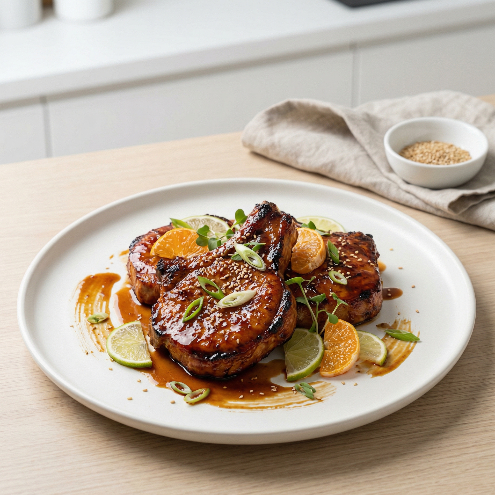 Teriyaki-Style Grilled Pork Chops