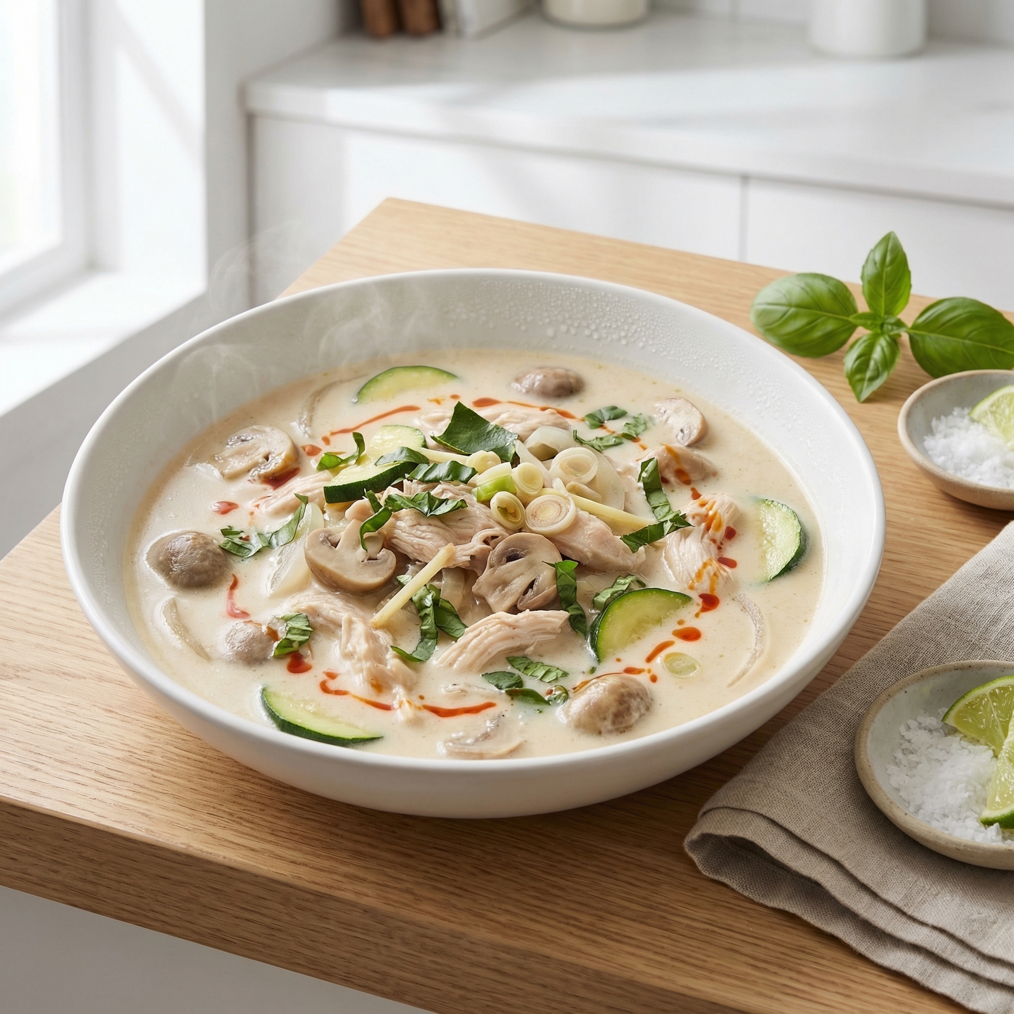 Thai Coconut Chicken Soup (Tom Kha Gai)