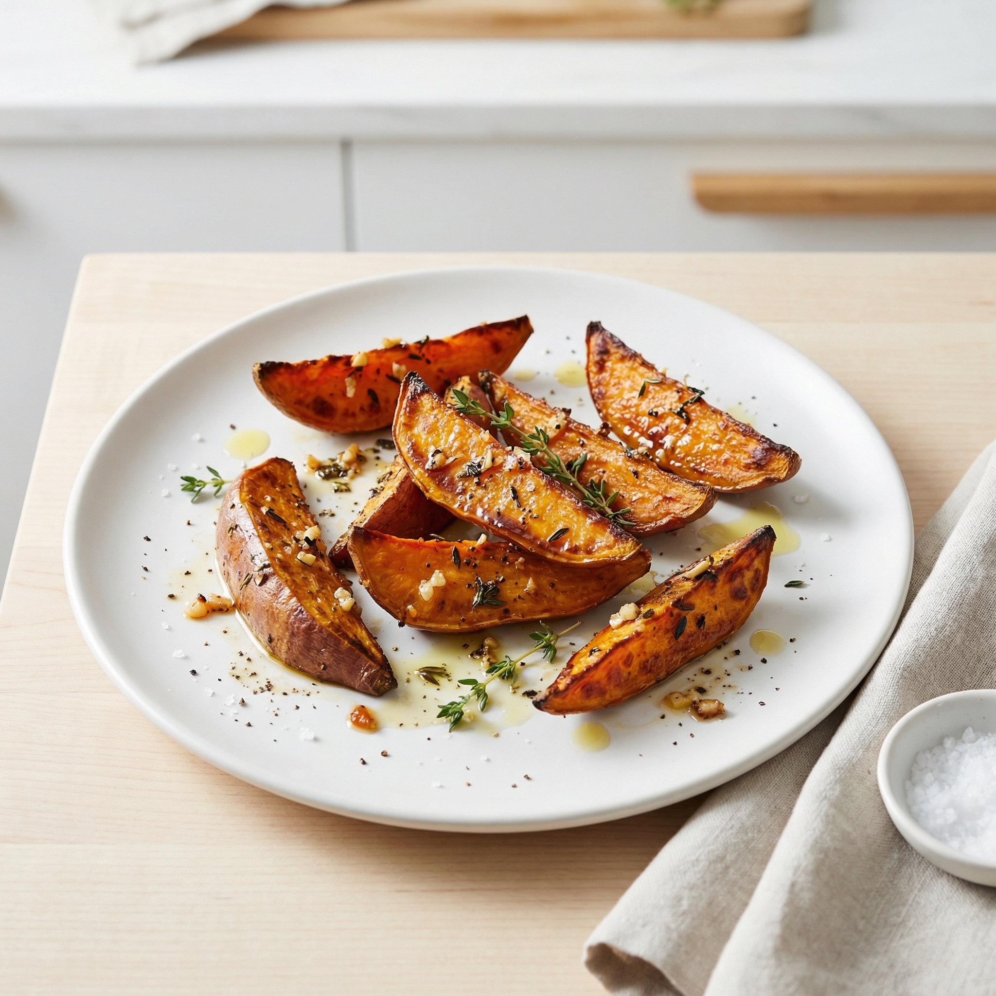 Thyme Roasted Sweet Potatoes