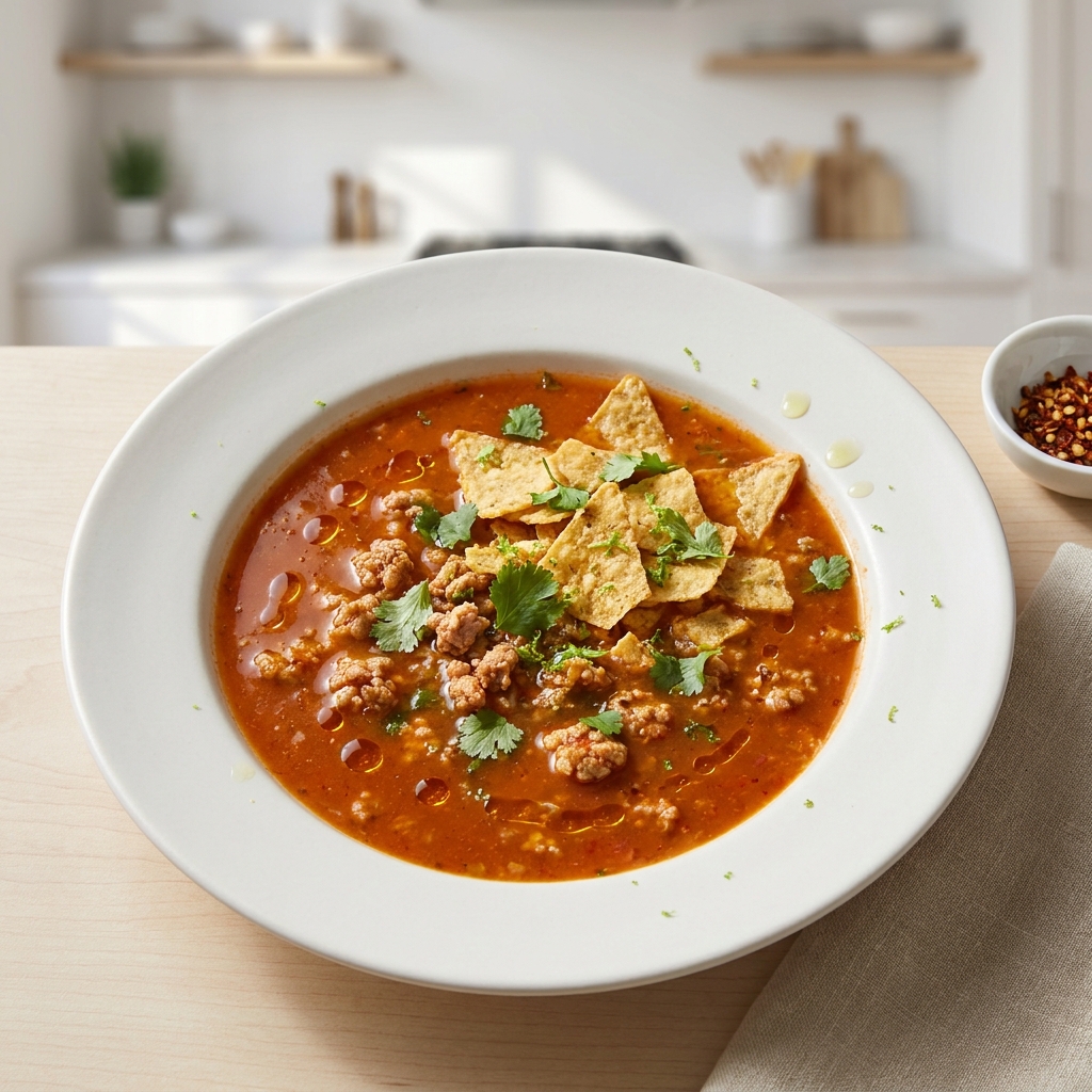 Tim's Zesty Turkey Tortilla Soup