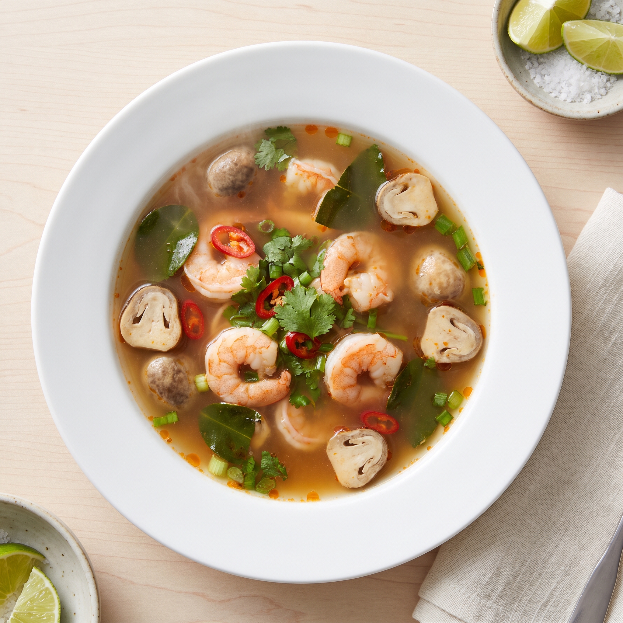 Tom Yum Thai Hot-and-Sour Shrimp Soup