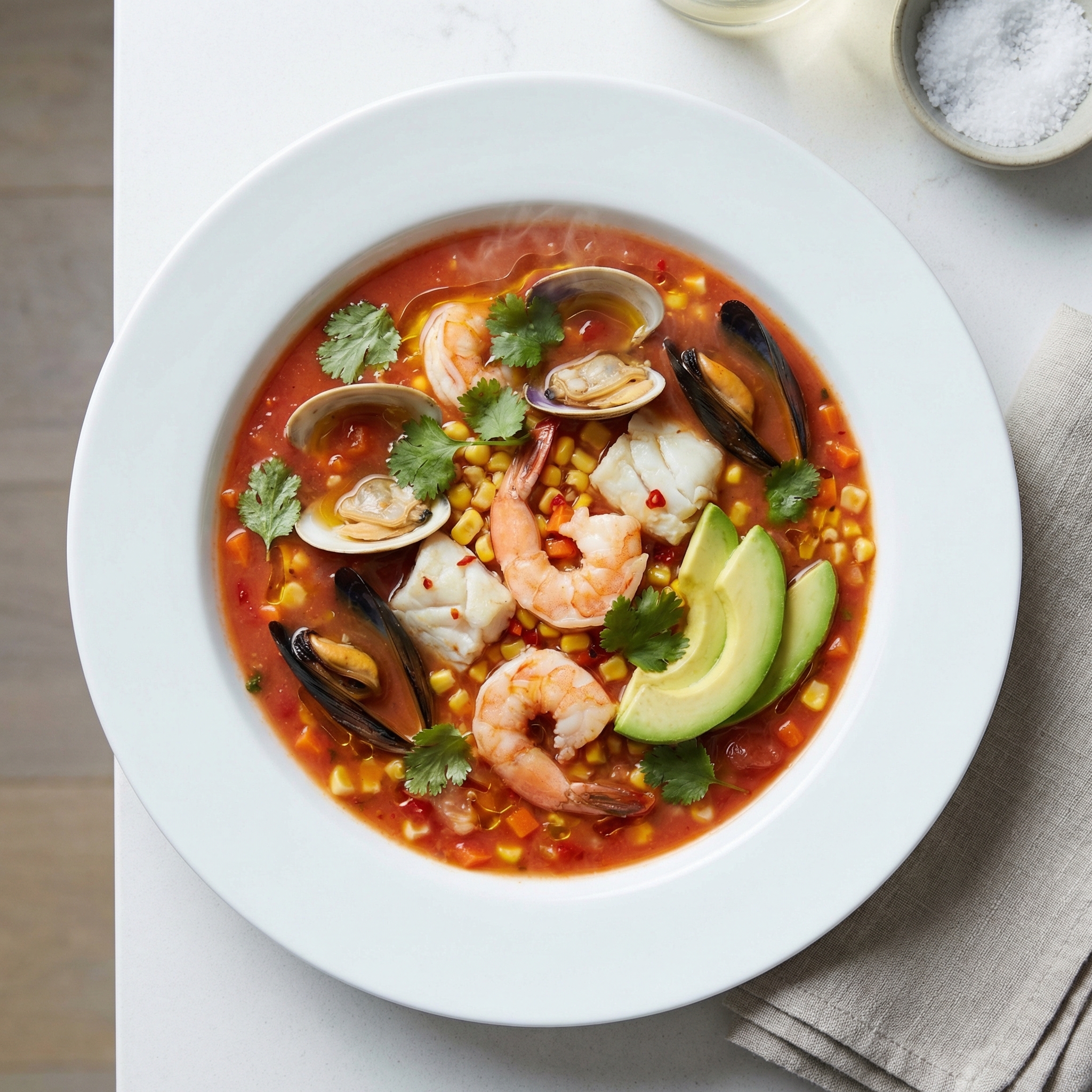 Tex-Mex Sopa de Mariscos (Hearty Seafood Soup)