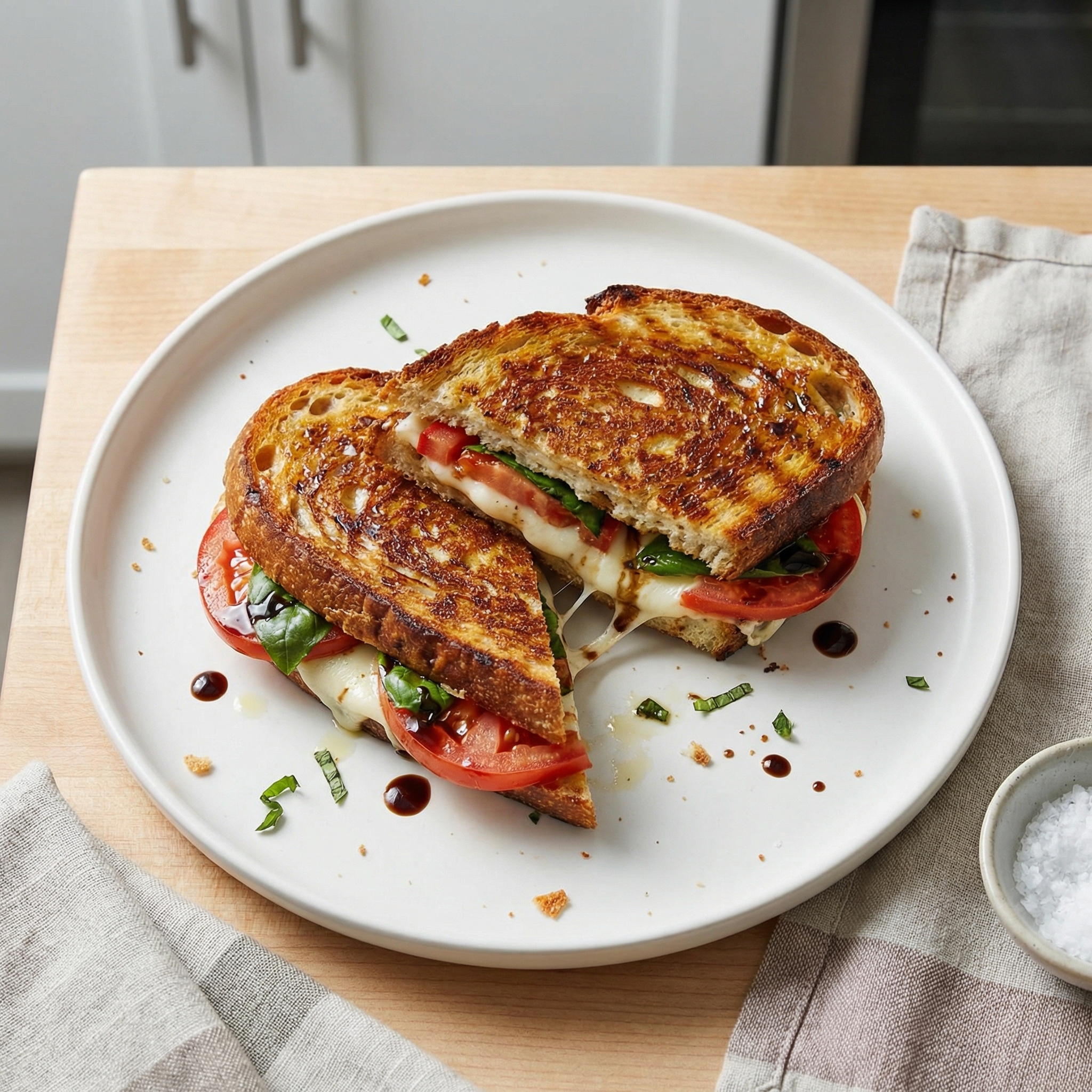 Panzanella-Inspired Caprese Panini