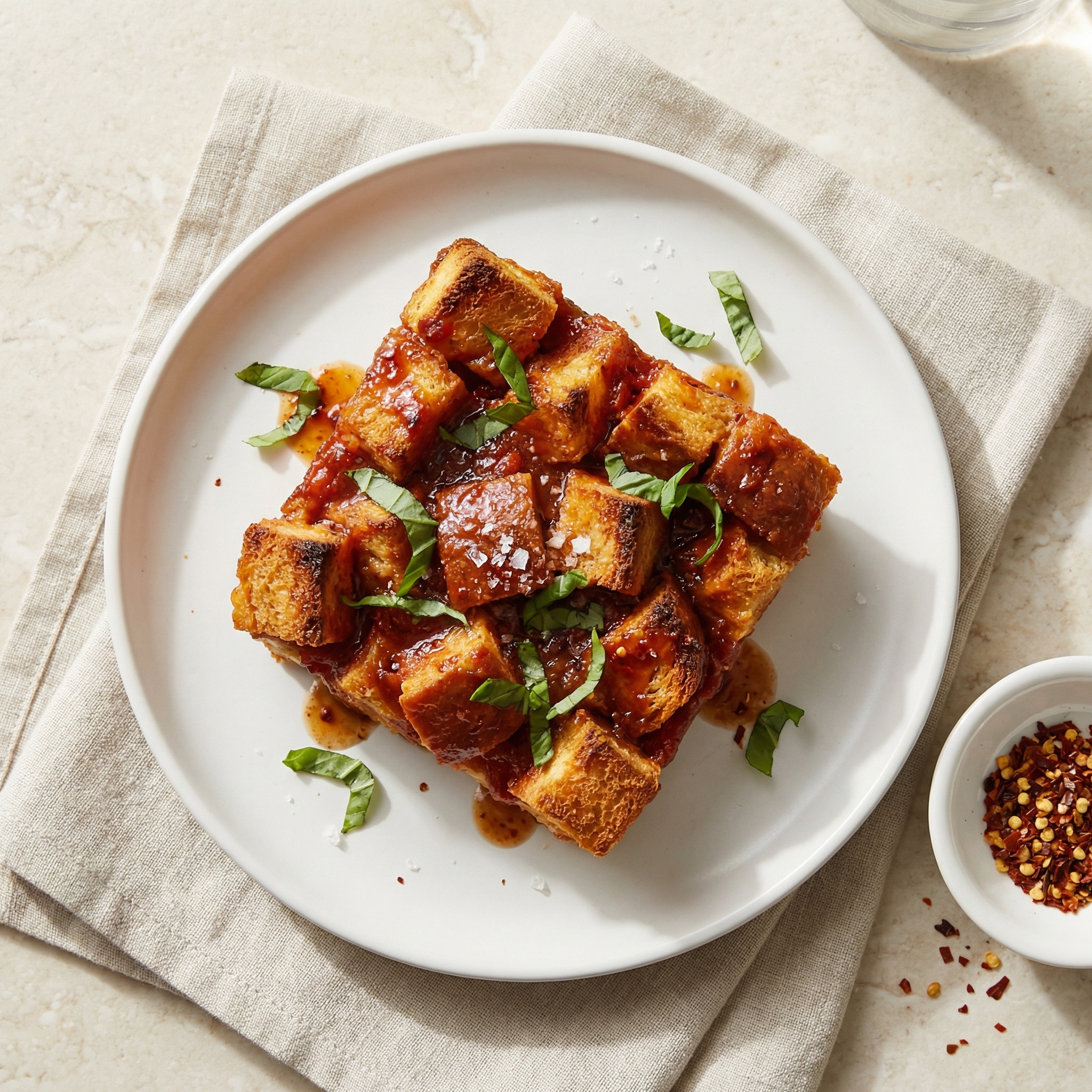 Classic Tomato Bread Pudding