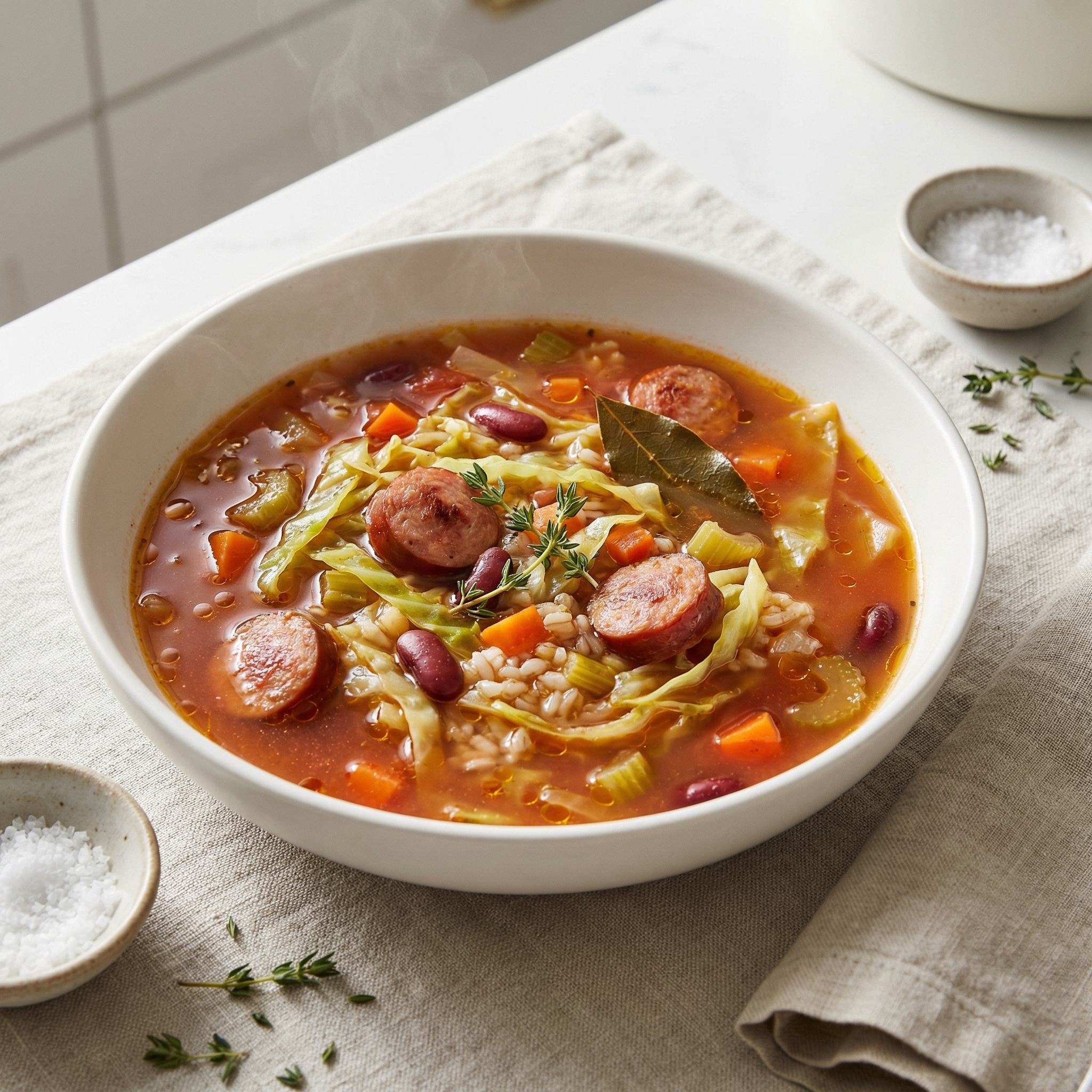 Smoked Sausage and Cabbage Stew